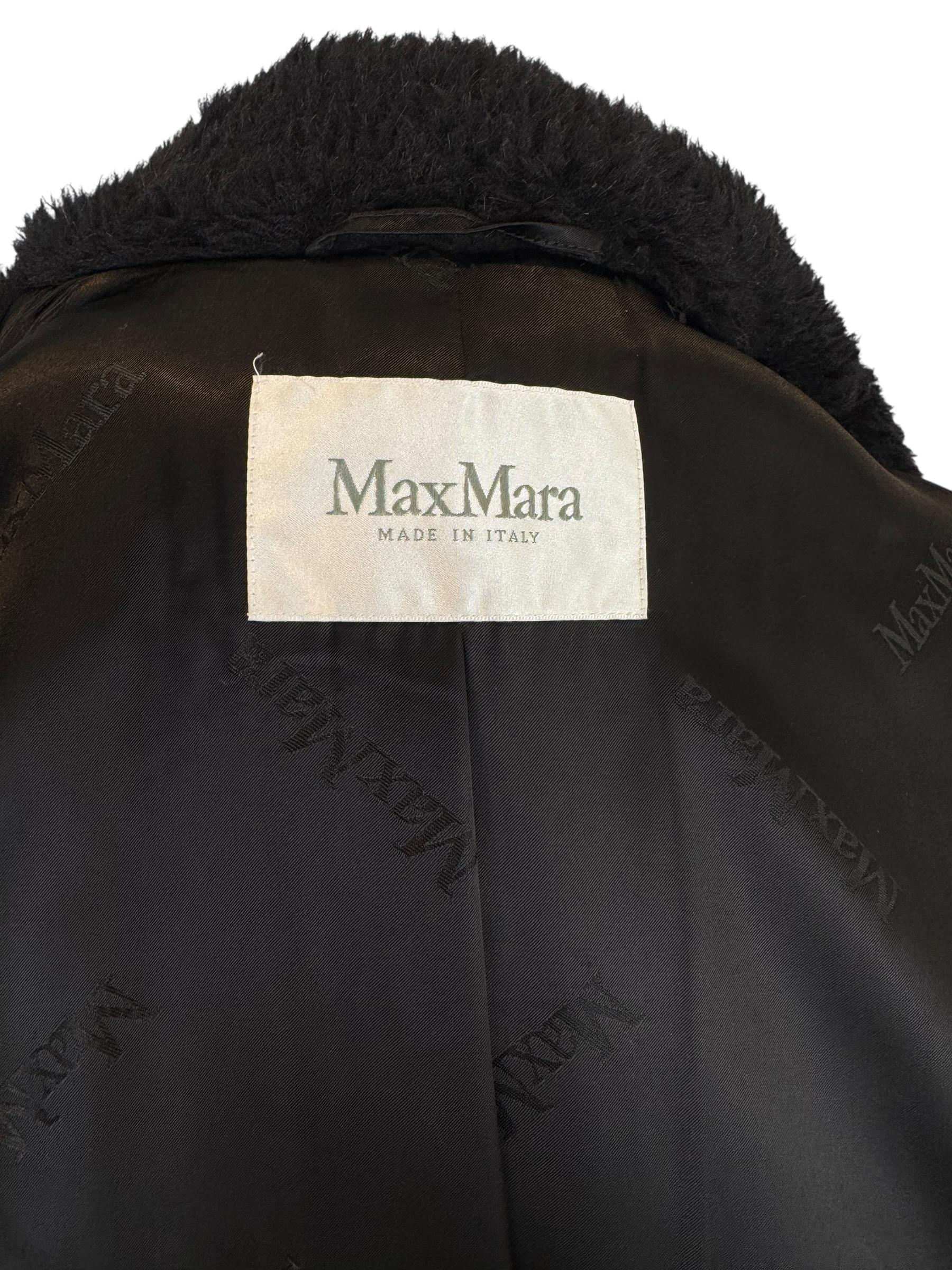 MAXMARA BLACK TEDDY BEAR COAT
