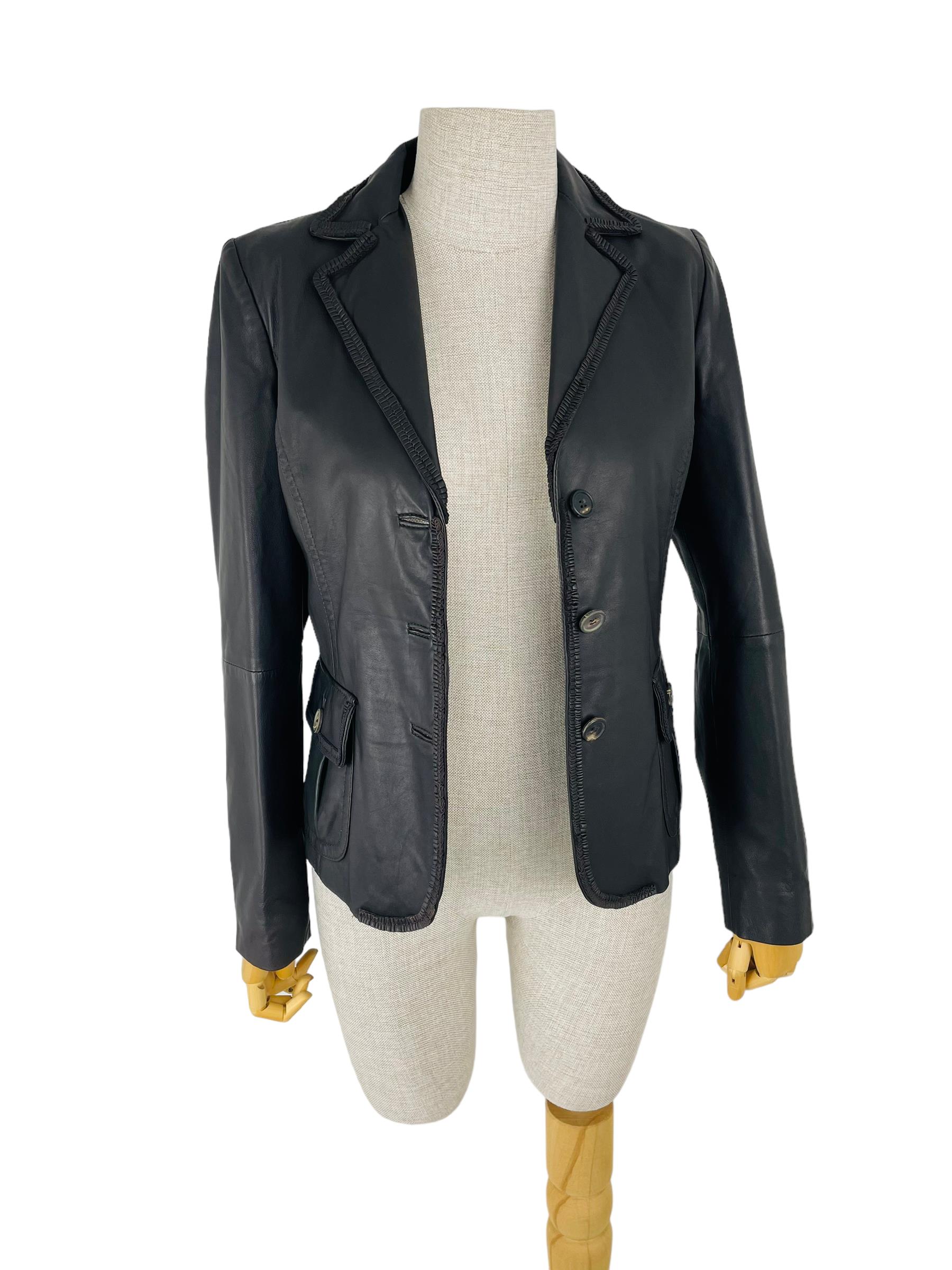 MAXMARA LETAHER BLAZER JACKET