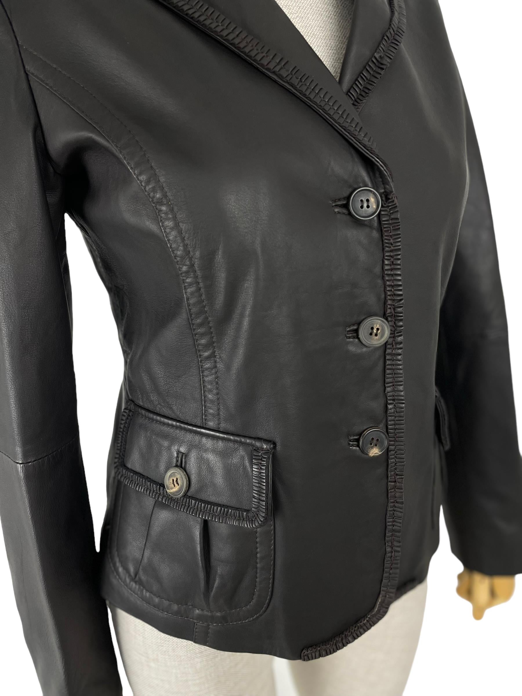 MAXMARA LETAHER BLAZER JACKET