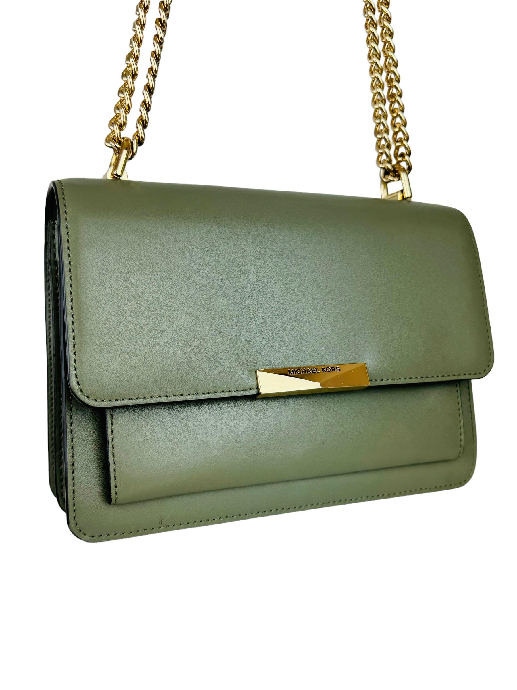 MICHAEL KORS ARMY GREEN CHAIN BAG