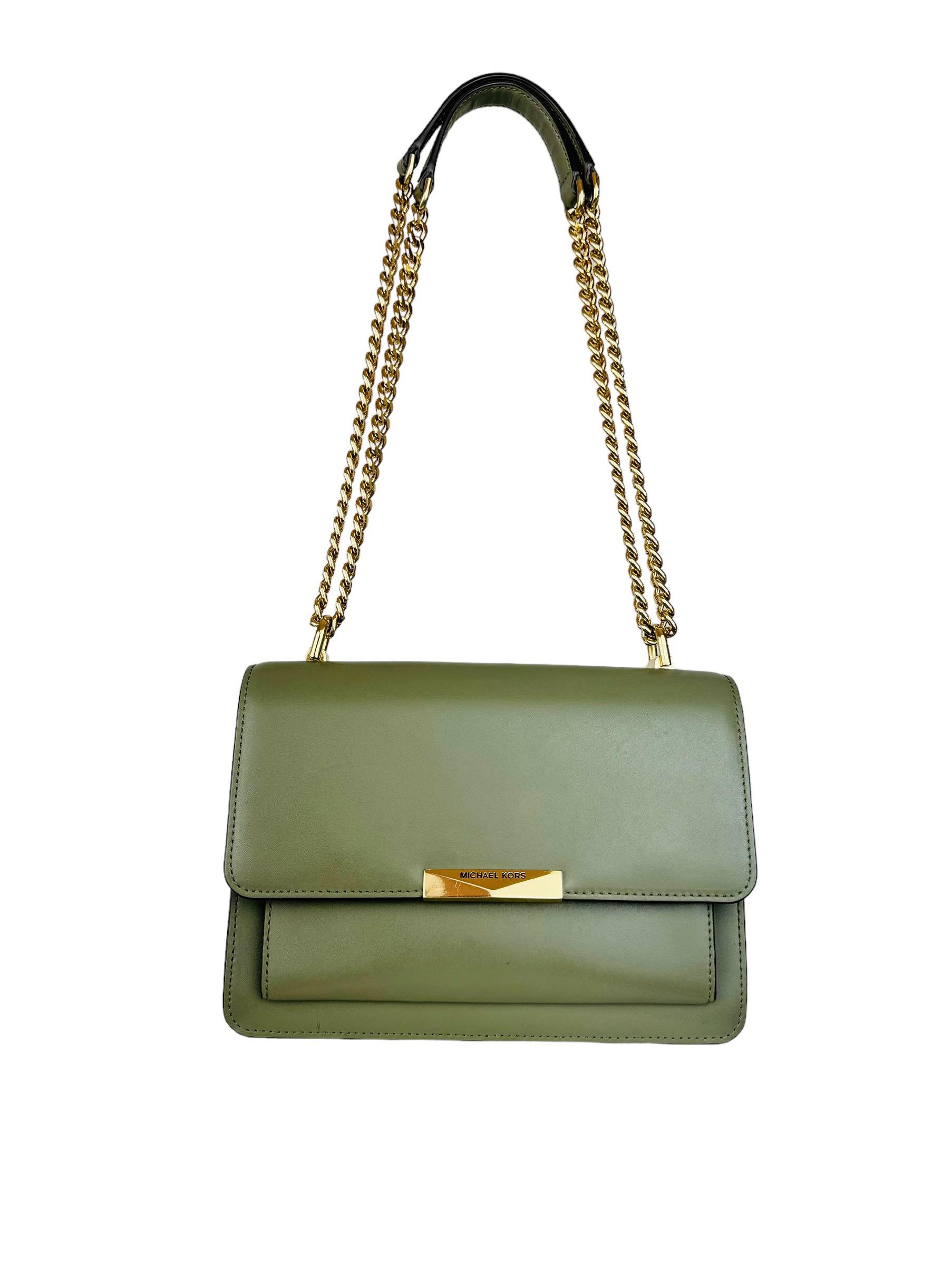 MICHAEL KORS ARMY GREEN CHAIN BAG