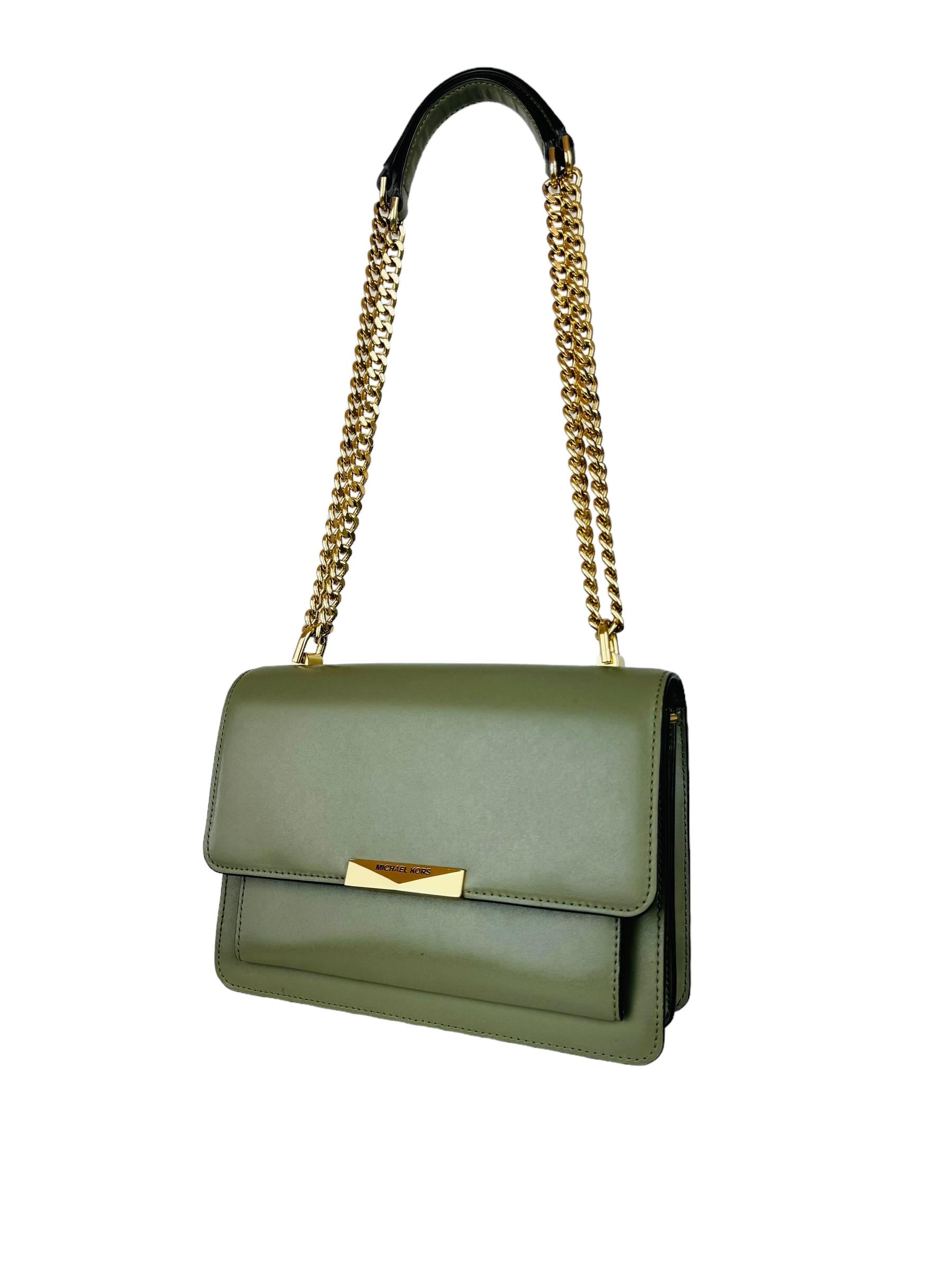 MICHAEL KORS ARMY GREEN CHAIN BAG