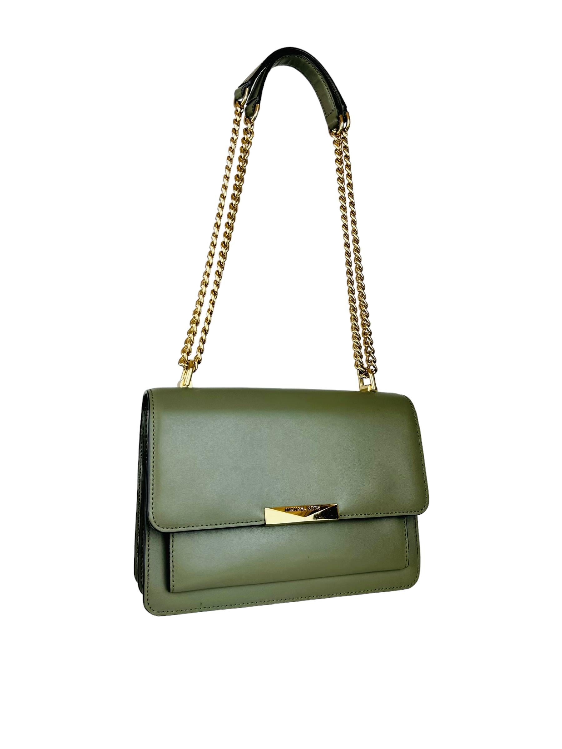 MICHAEL KORS ARMY GREEN CHAIN BAG