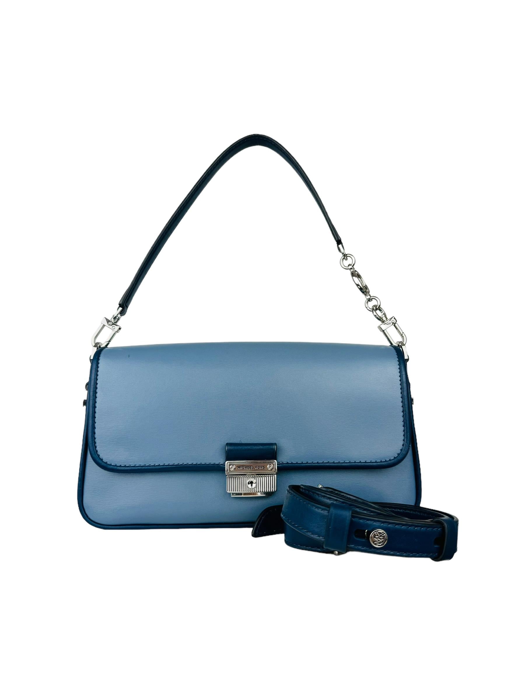 MICHAEL KORS BLUE SHOULDER BAG