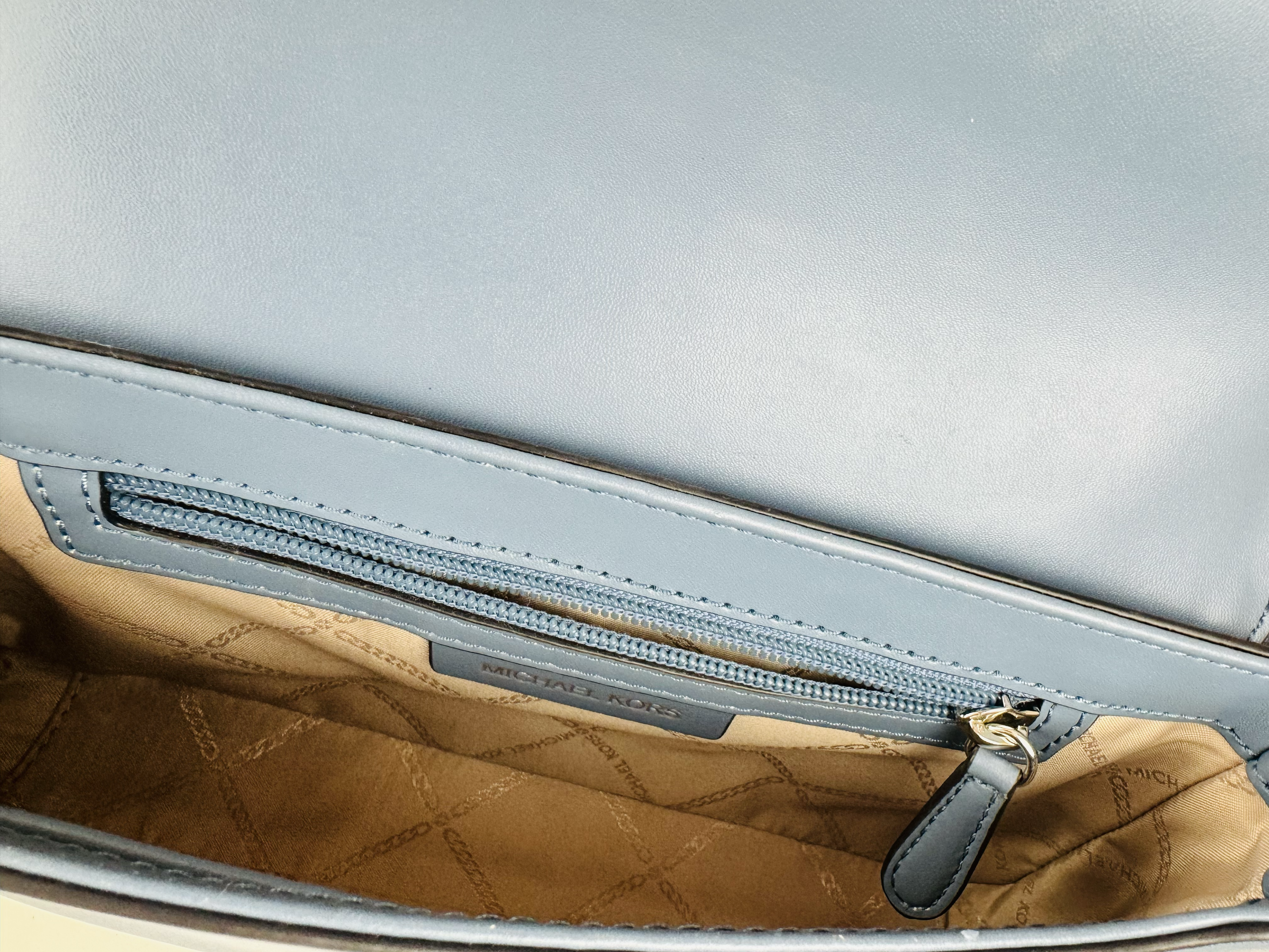 MICHAEL KORS BLUE SHOULDER BAG