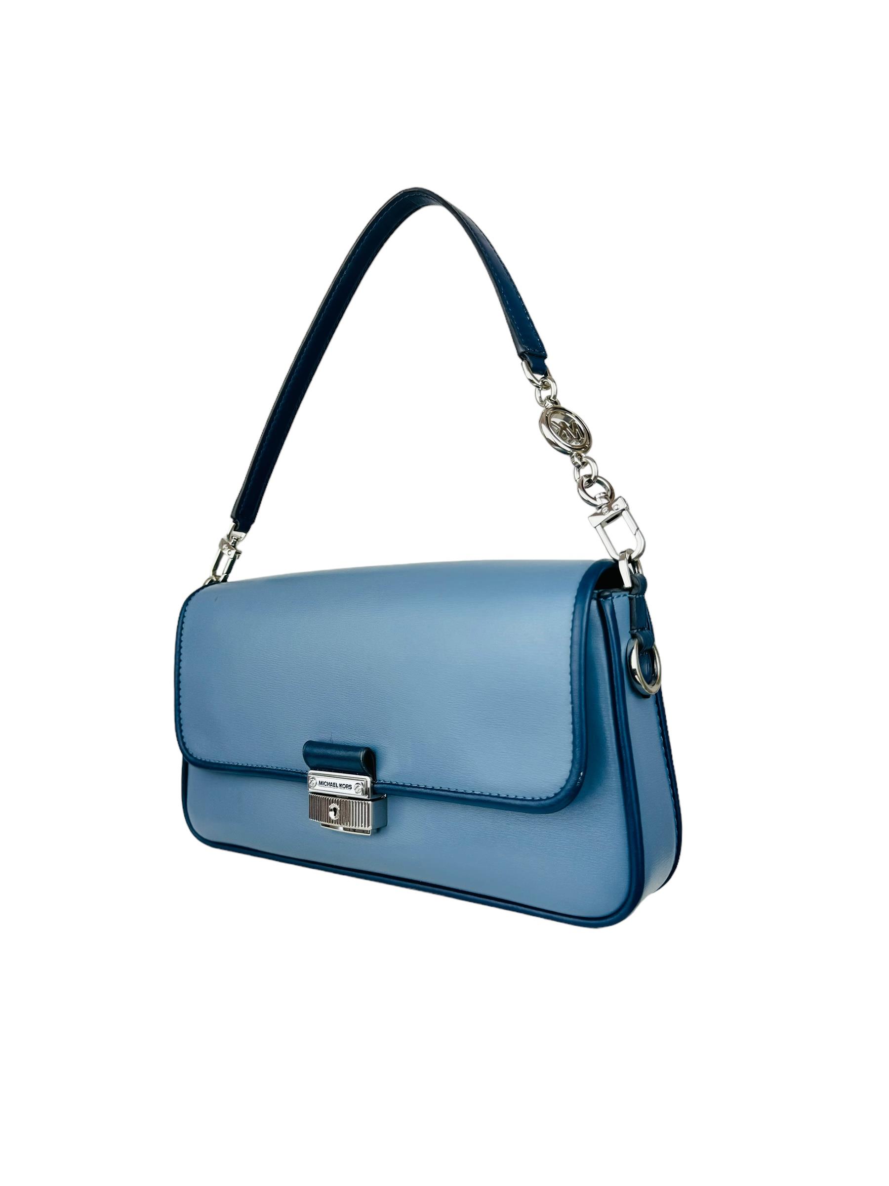 MICHAEL KORS BLUE SHOULDER BAG
