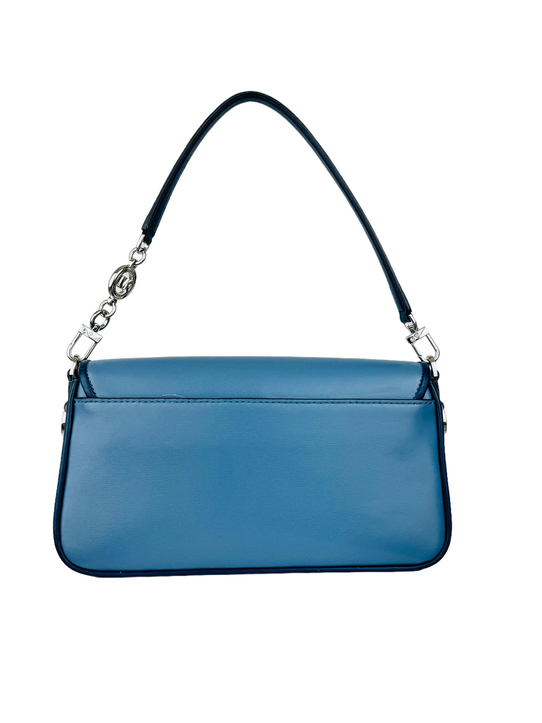 MICHAEL KORS BLUE SHOULDER BAG
