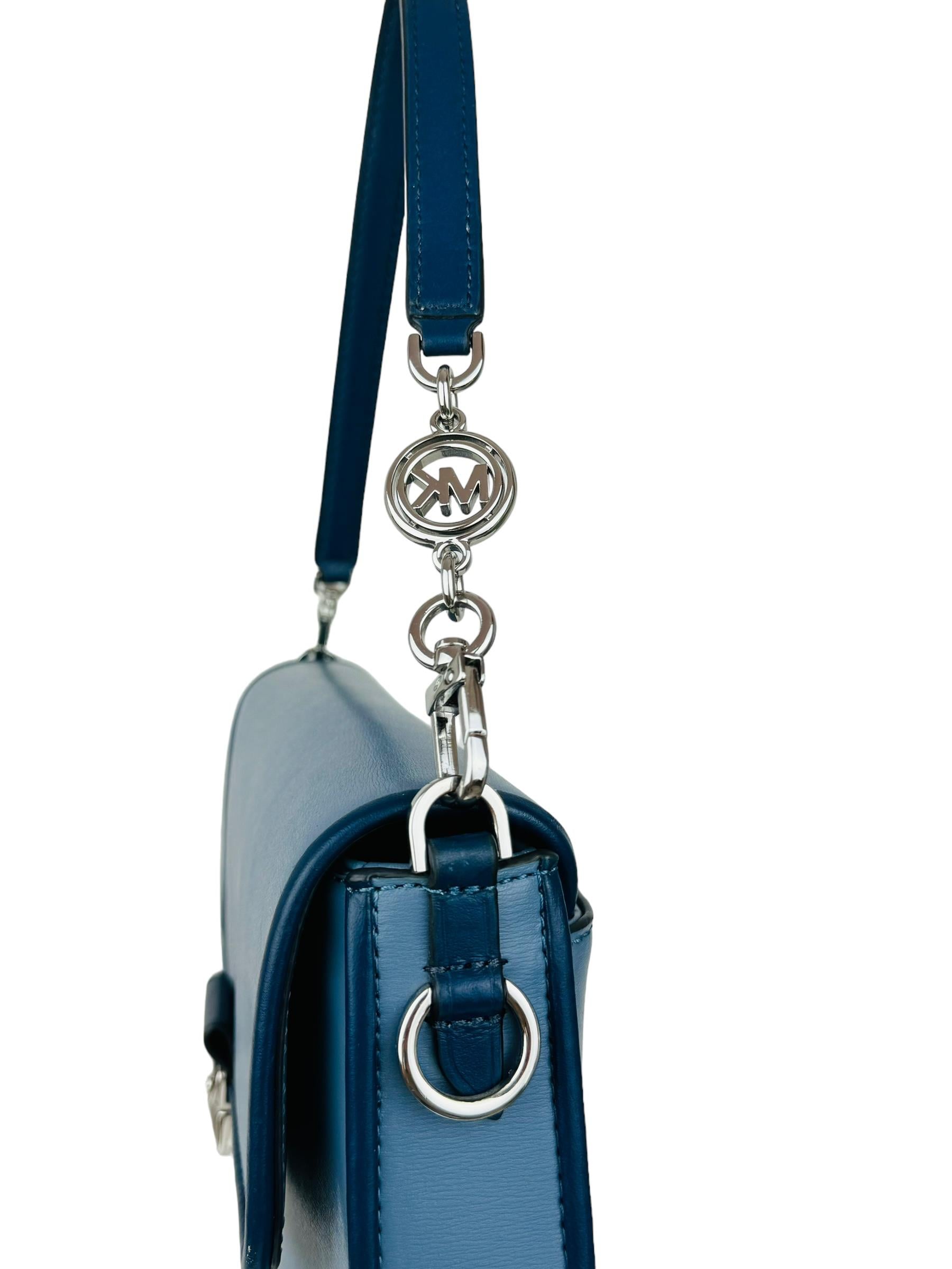 MICHAEL KORS BLUE SHOULDER BAG