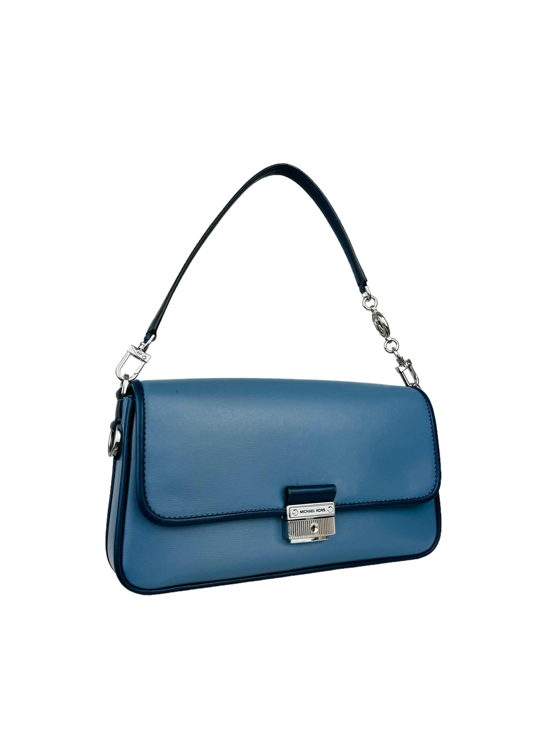 MICHAEL KORS BLUE SHOULDER BAG
