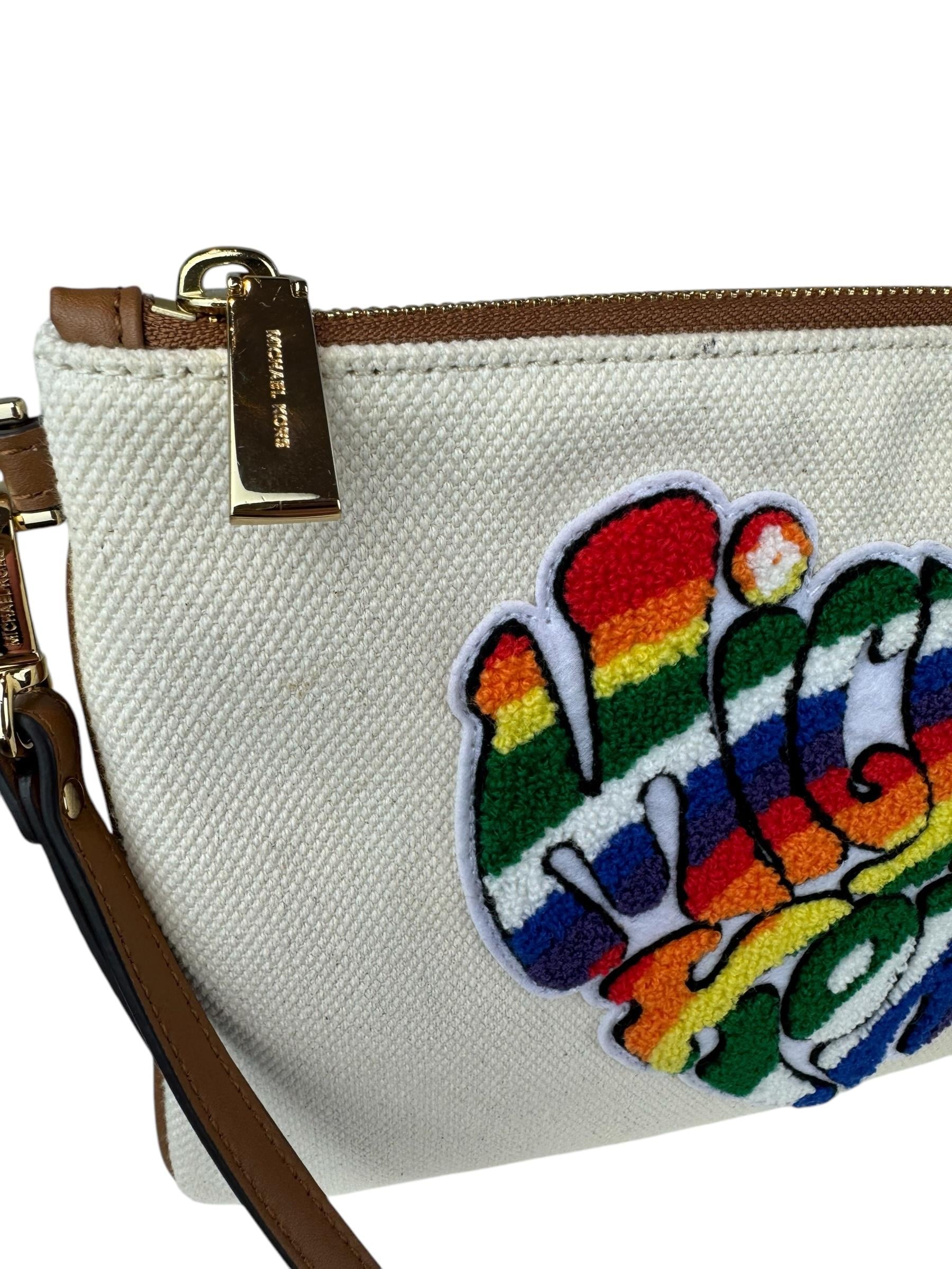 MICHAEL KORS CANVAS CLUTCH