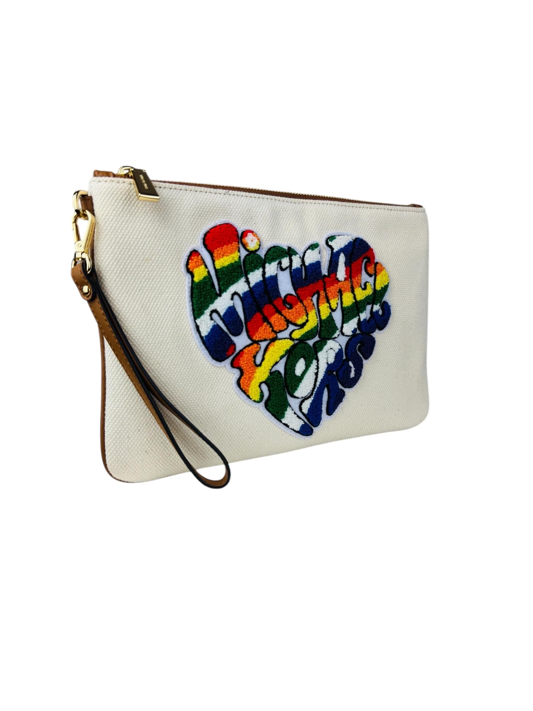 MICHAEL KORS CANVAS CLUTCH