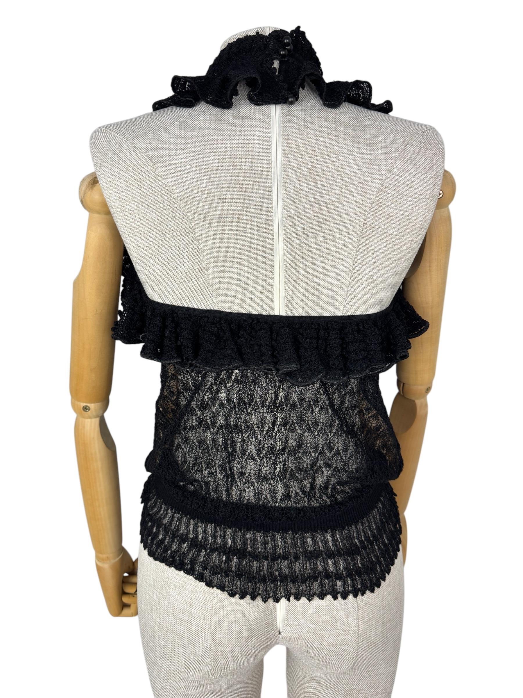 MISSONI BLACK LACE BLOUSE