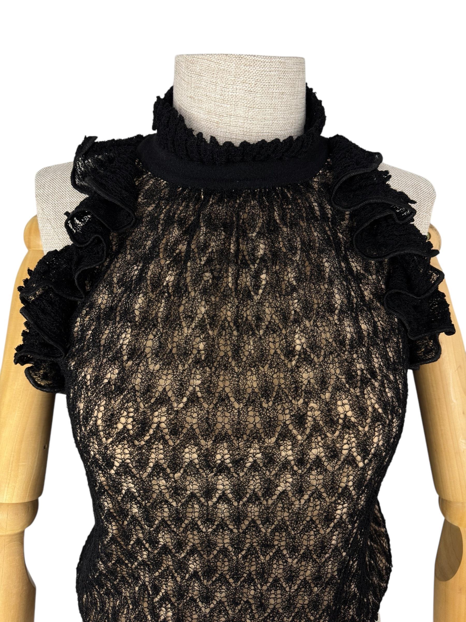 MISSONI BLACK LACE BLOUSE