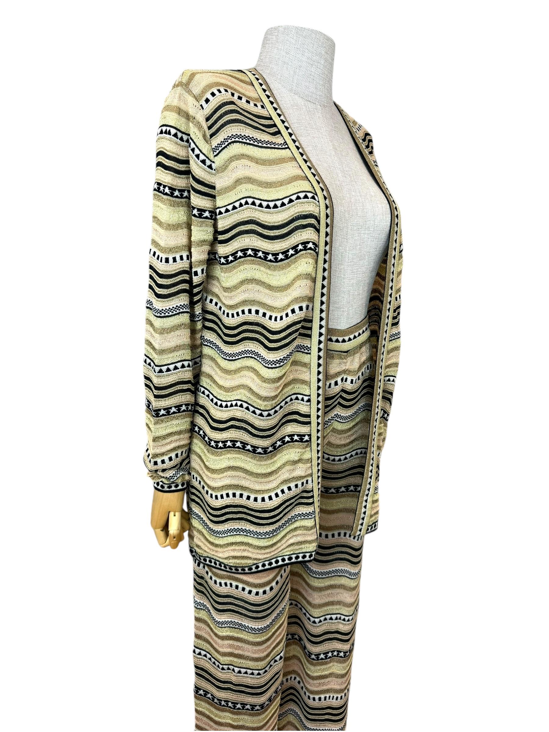 MISSONI GLITTER PANTS CARDIGAN TAKIM