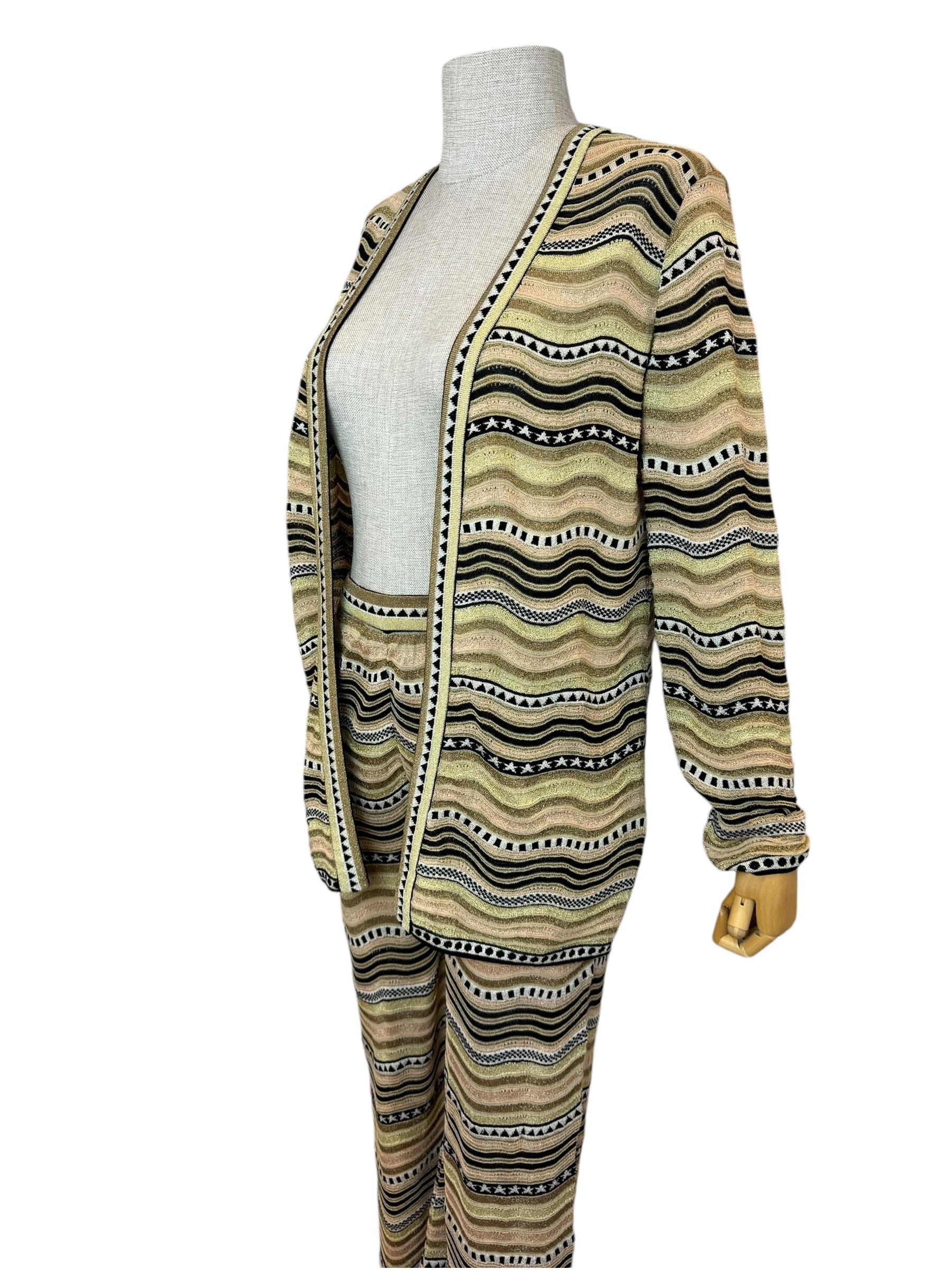 MISSONI GLITTER PANTS CARDIGAN TAKIM