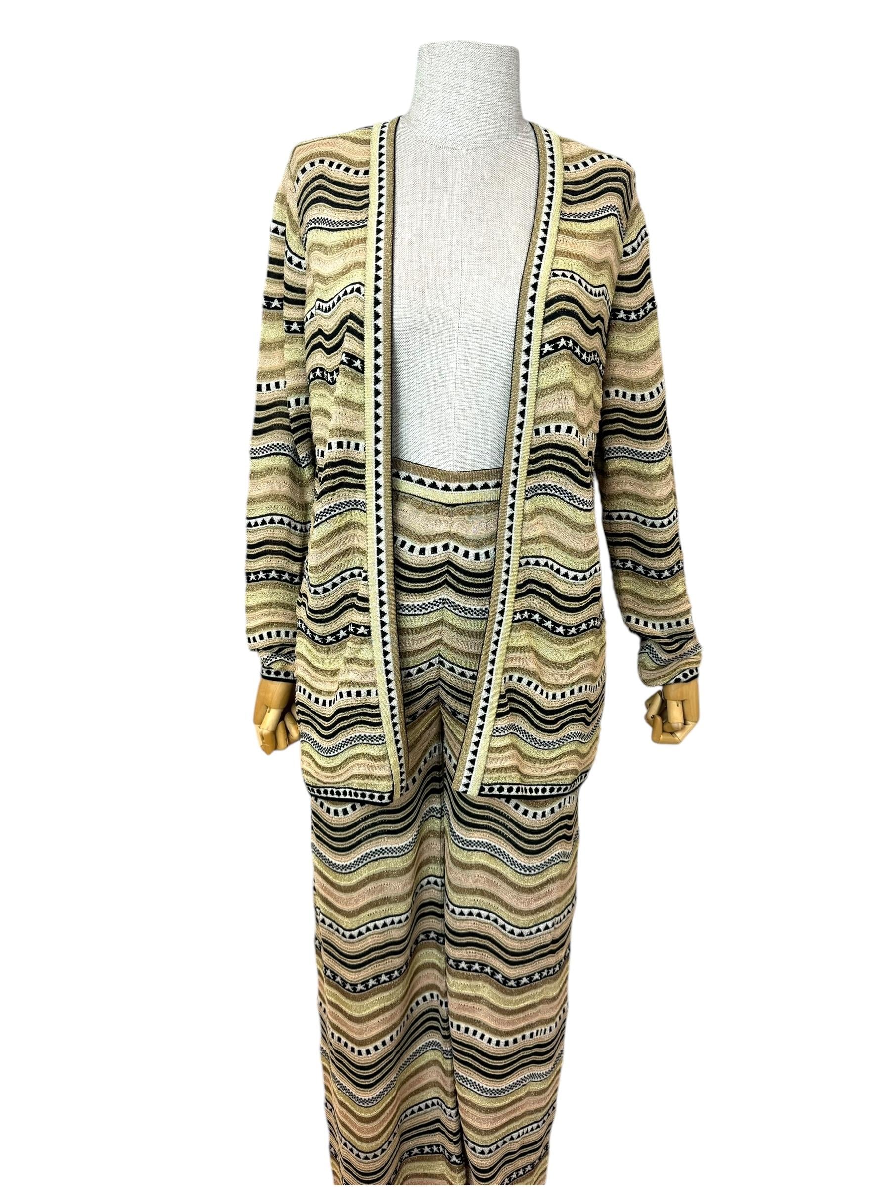 MISSONI GLITTER PANTS CARDIGAN TAKIM