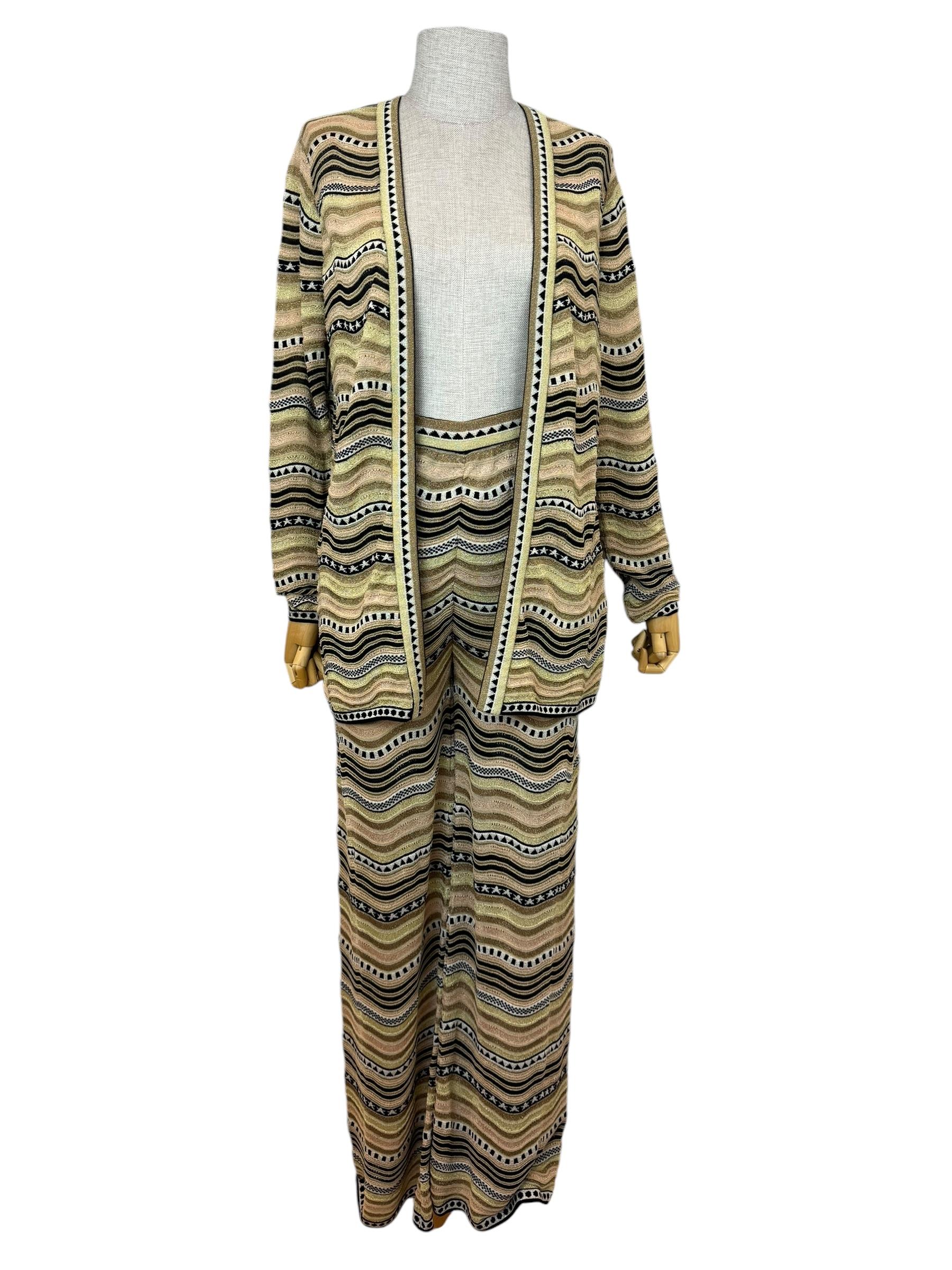 MISSONI GLITTER PANTS CARDIGAN TAKIM