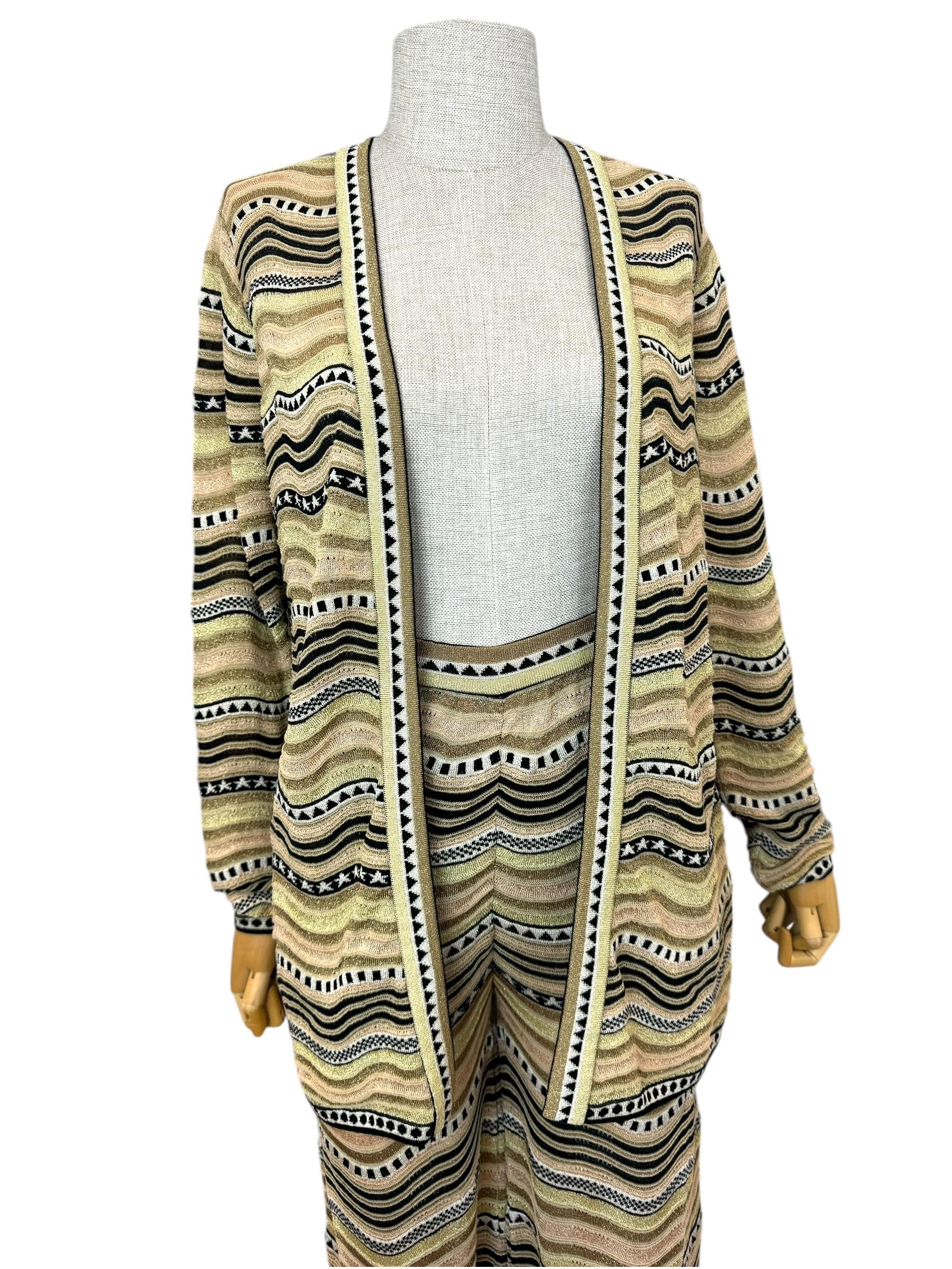 MISSONI GLITTER PANTS CARDIGAN TAKIM