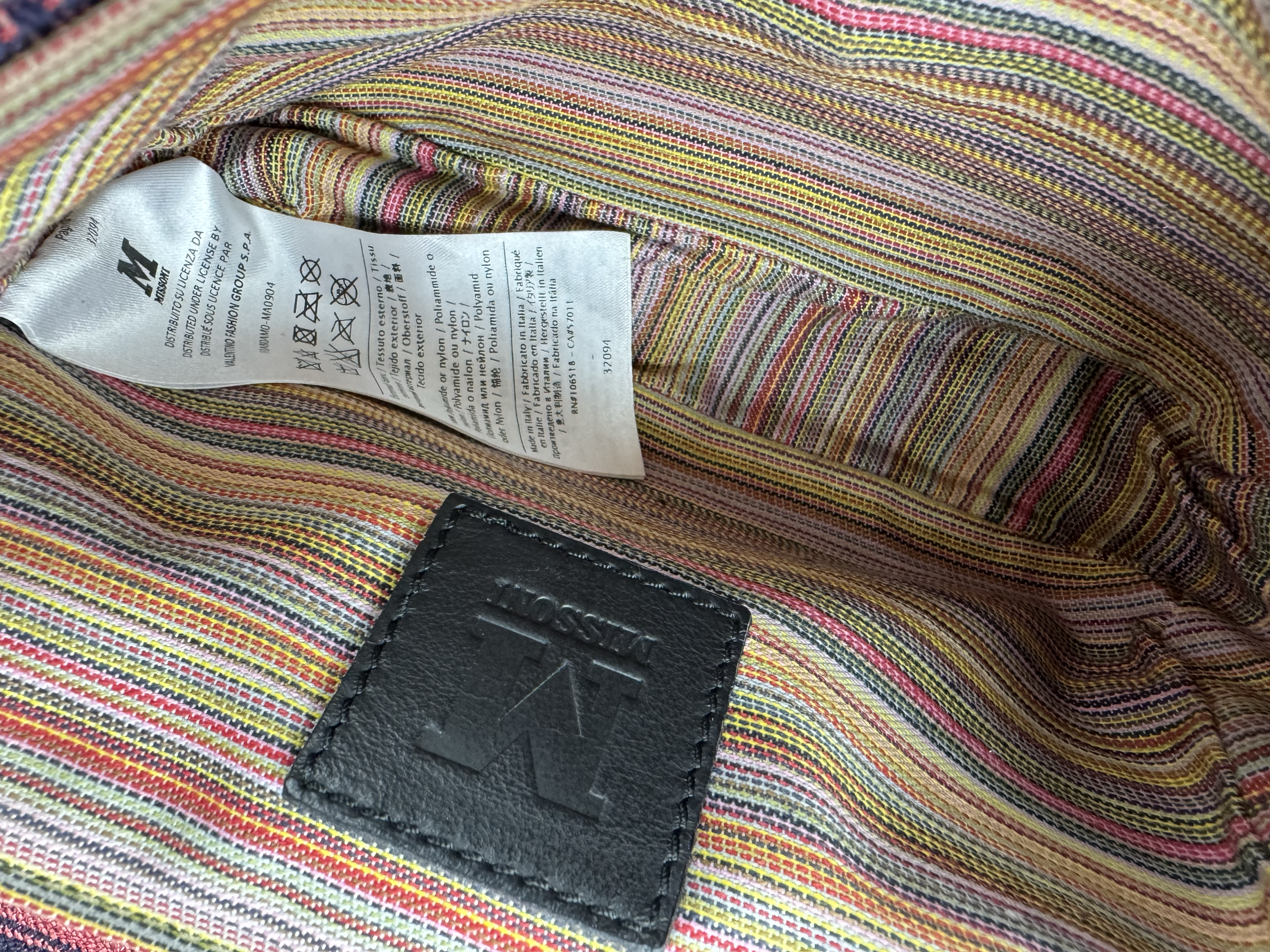 MISSONI KNITTED CHAIN BAG