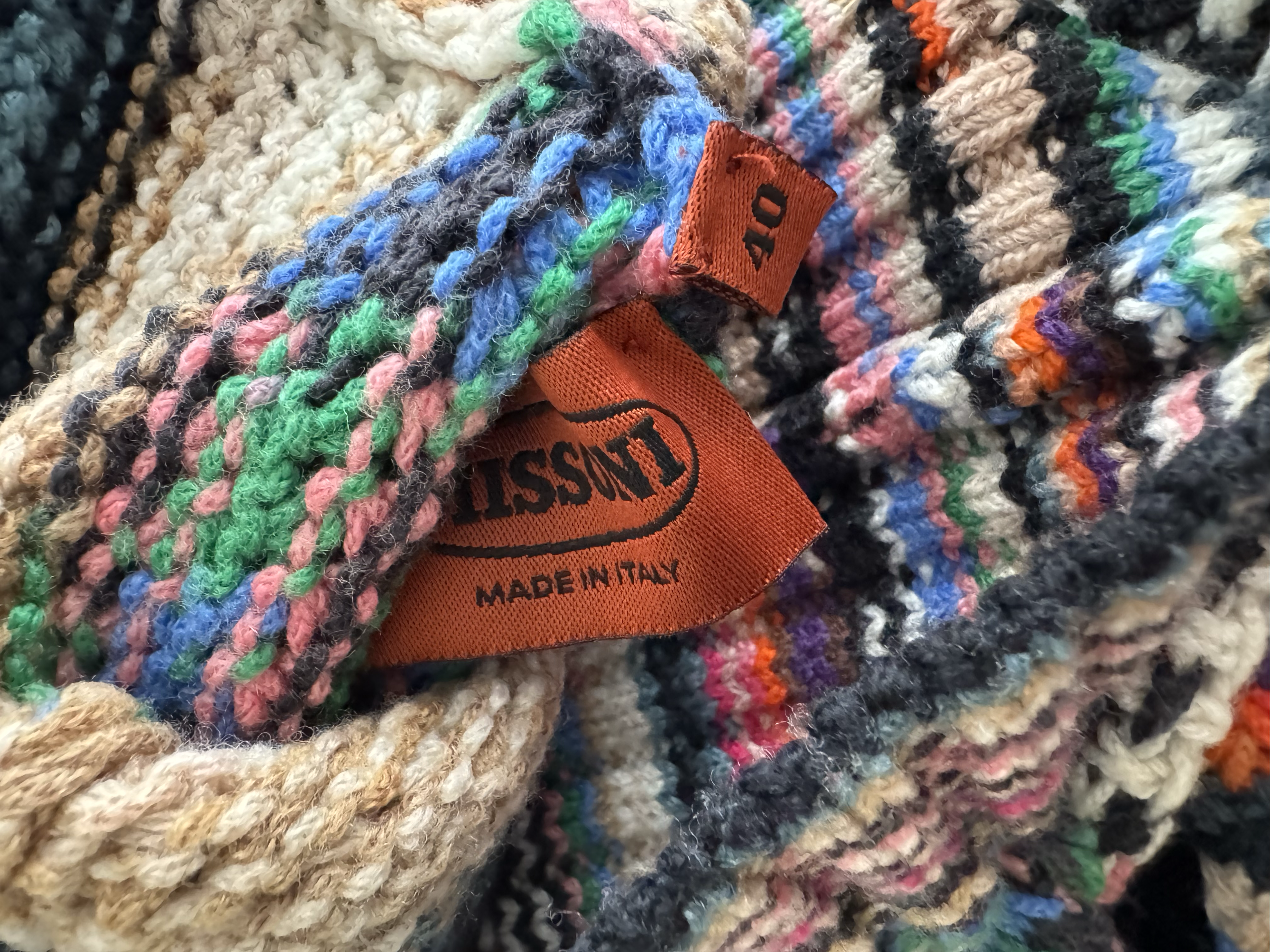 MISSONI MULTICOLOR KNITTED JUMPER AND SUIT