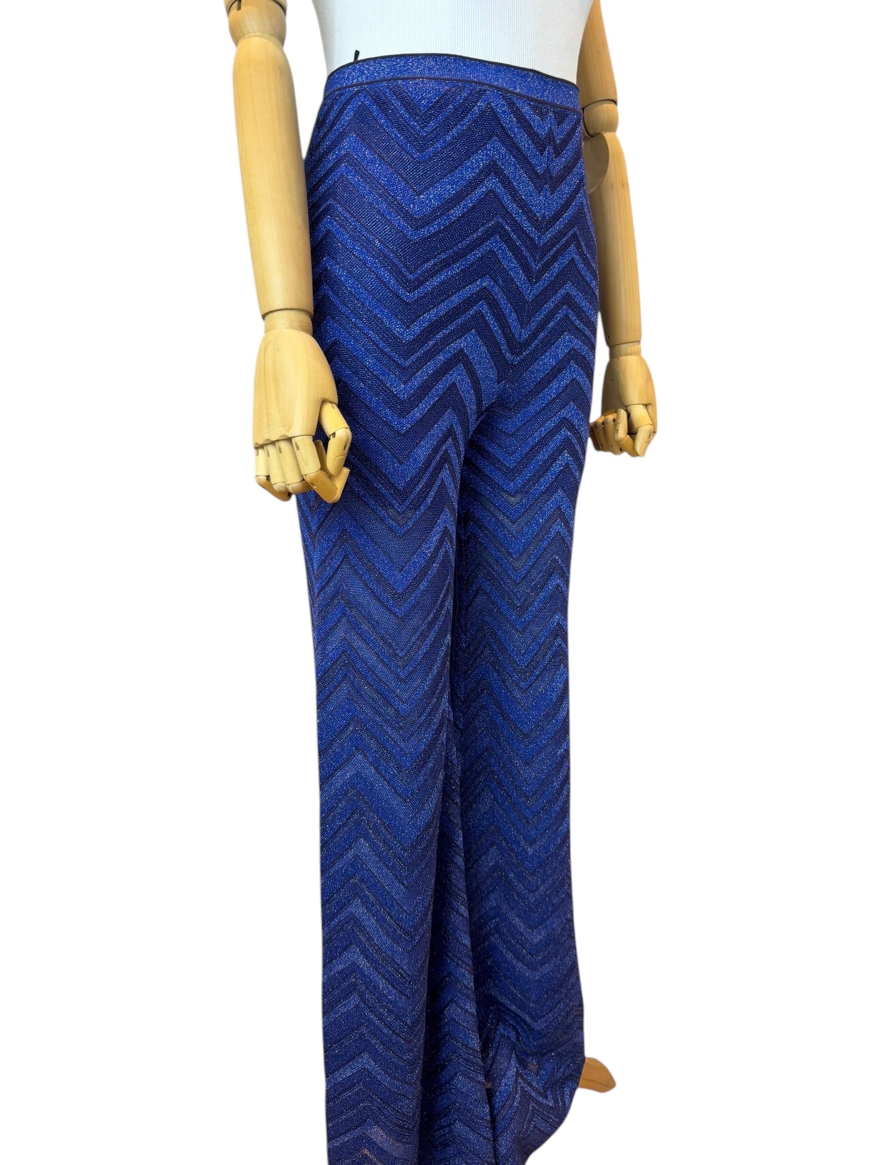 MISSONI NAVY GLITTER PANTS
