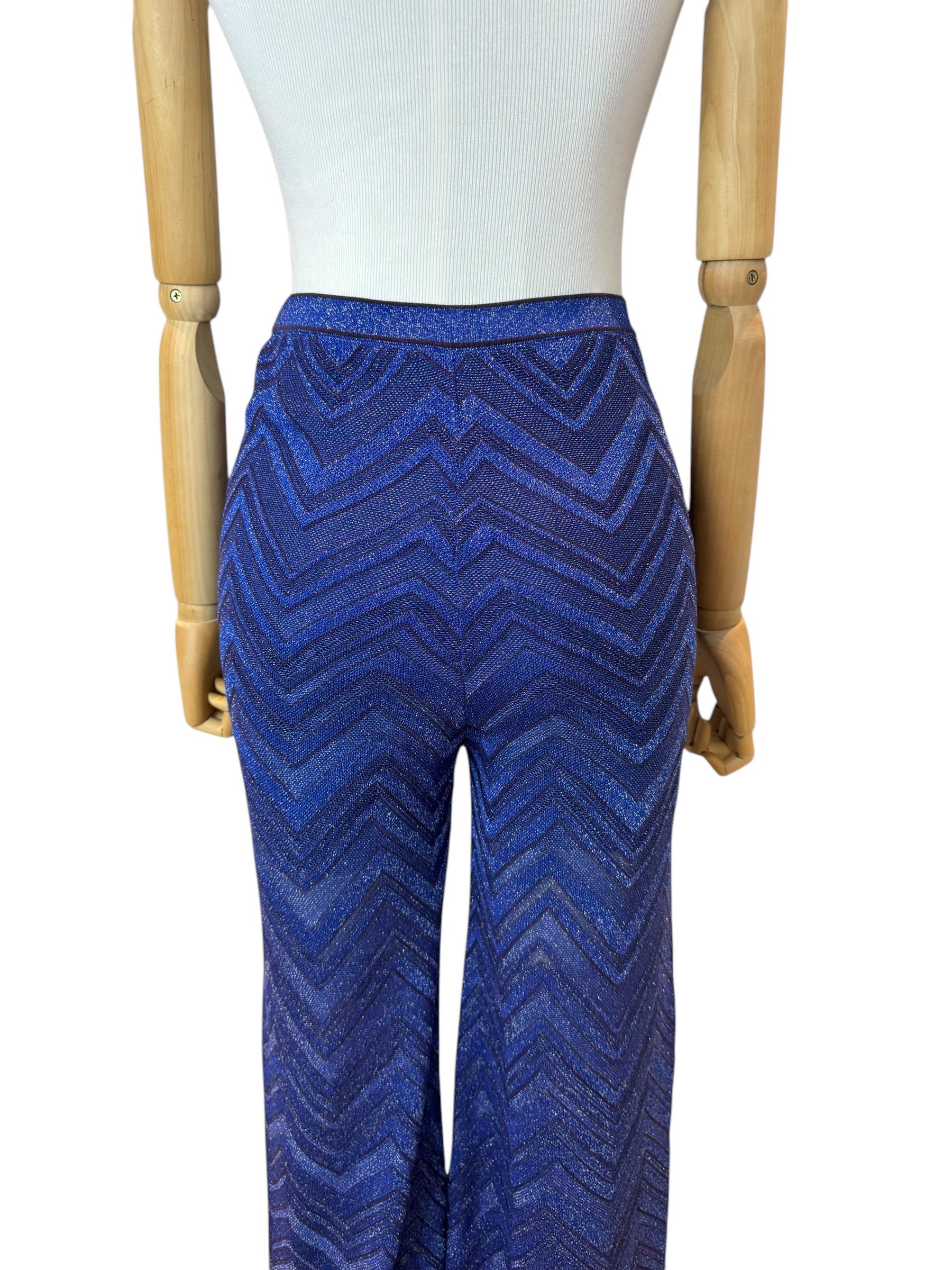 MISSONI NAVY GLITTER PANTS