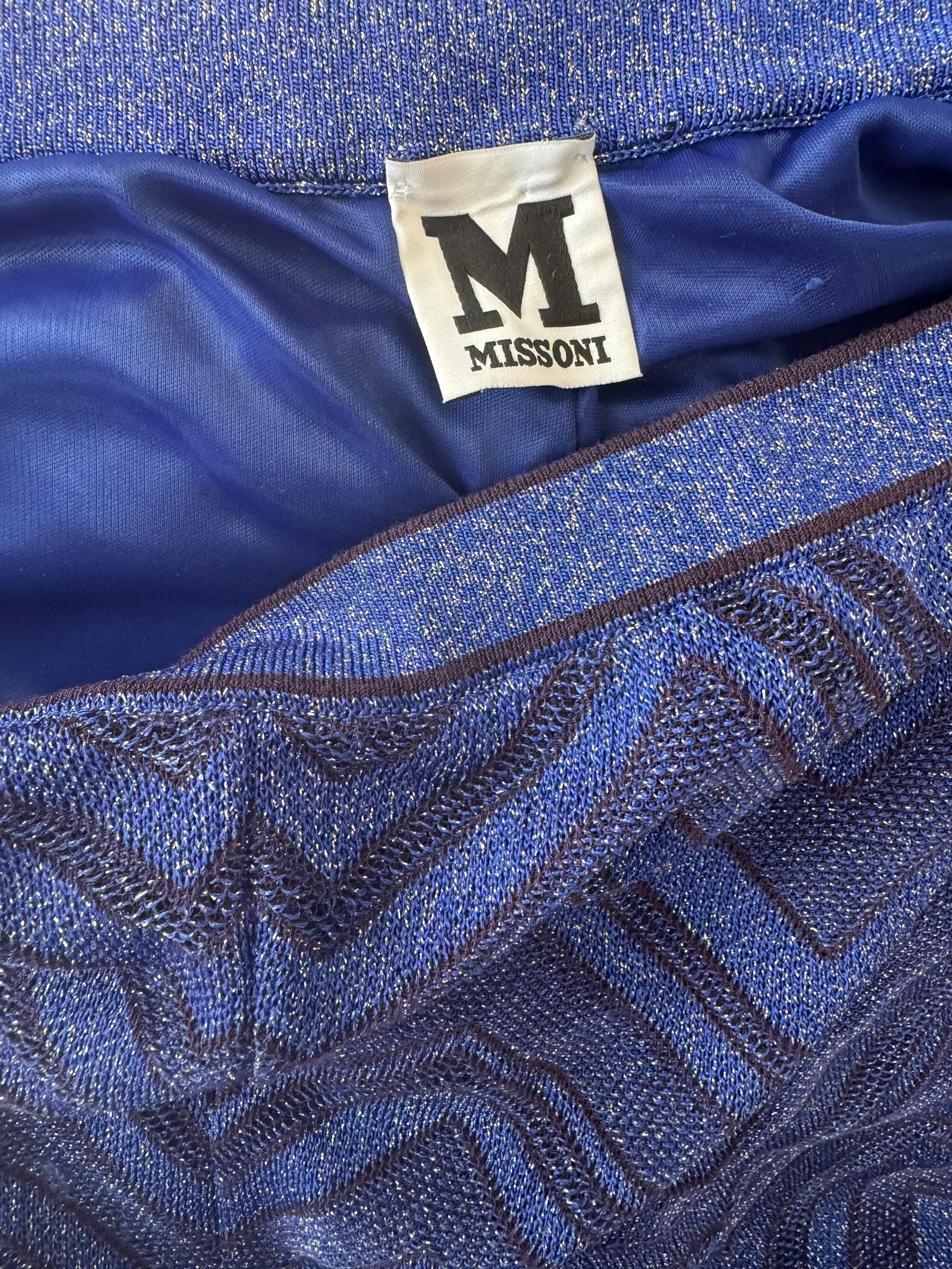 MISSONI NAVY GLITTER PANTS