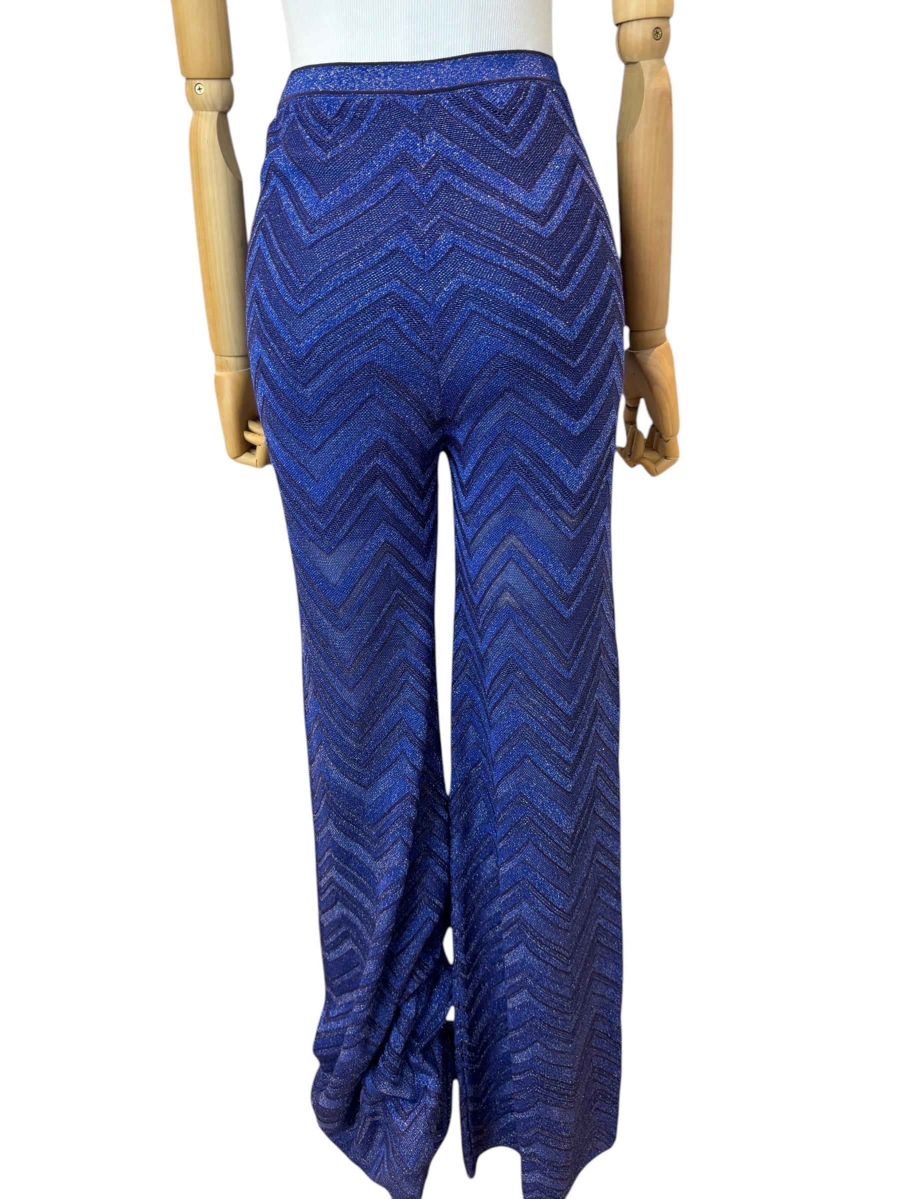 MISSONI NAVY GLITTER PANTS