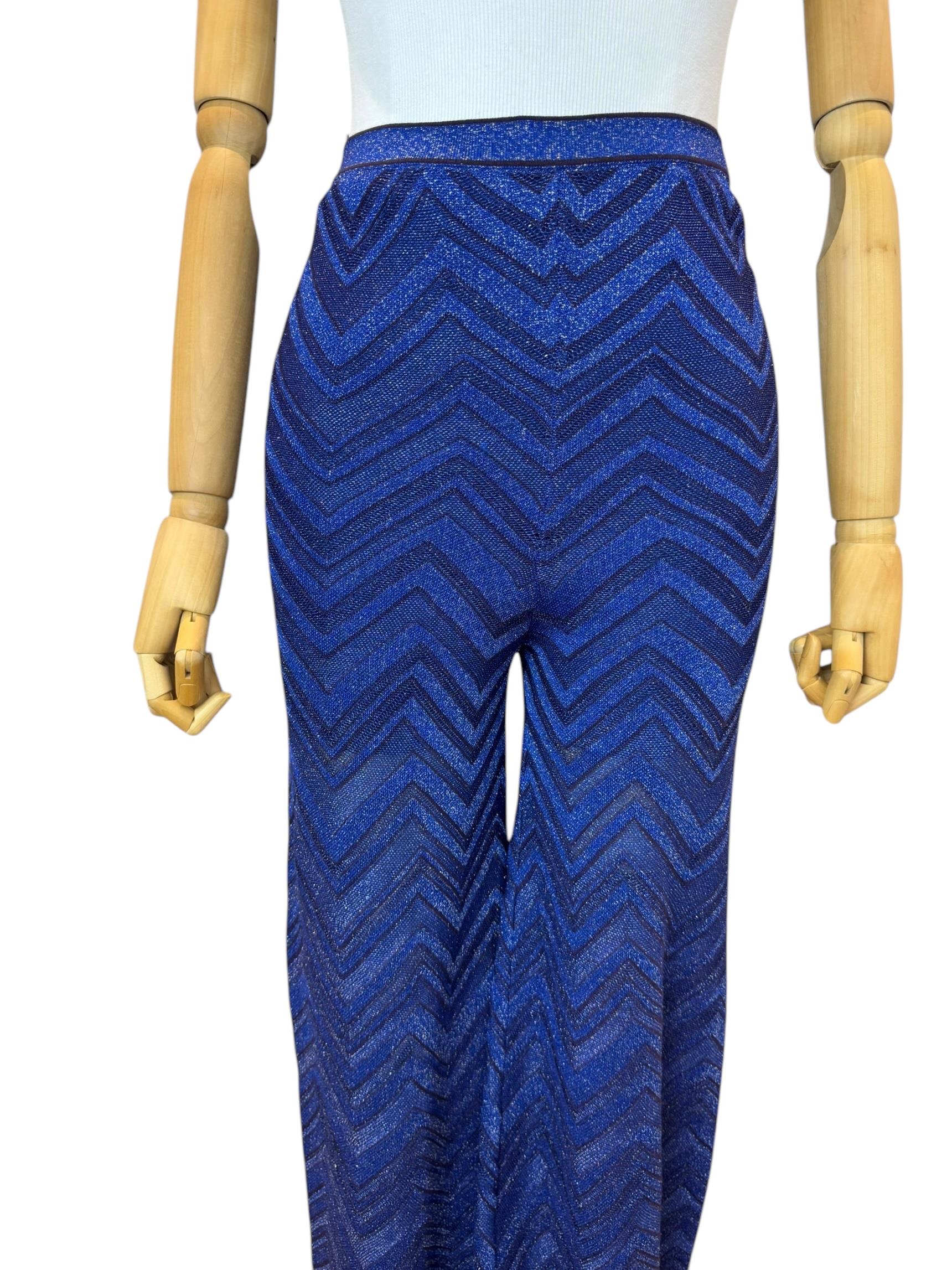 MISSONI NAVY GLITTER PANTS