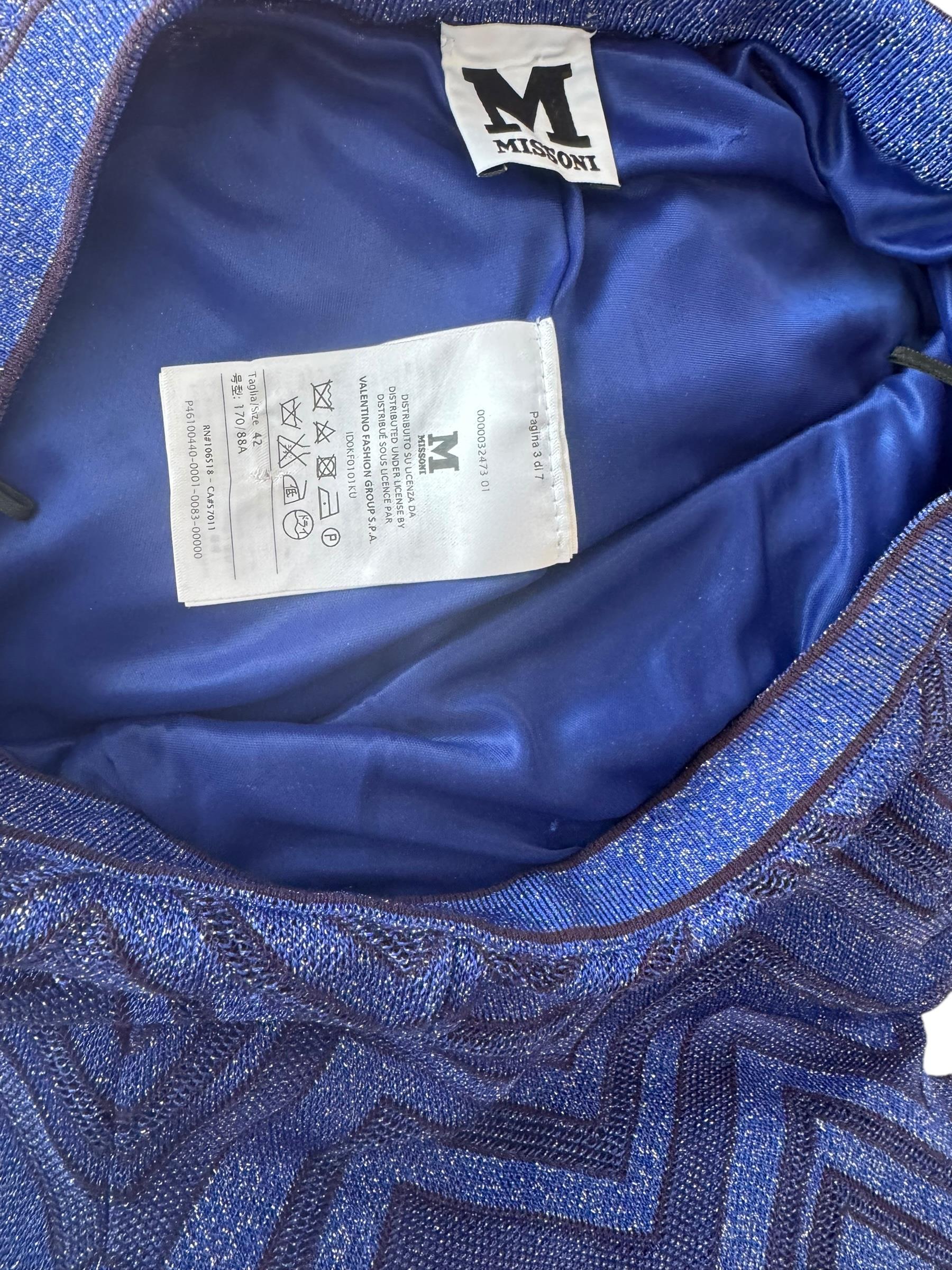 MISSONI NAVY GLITTER PANTS