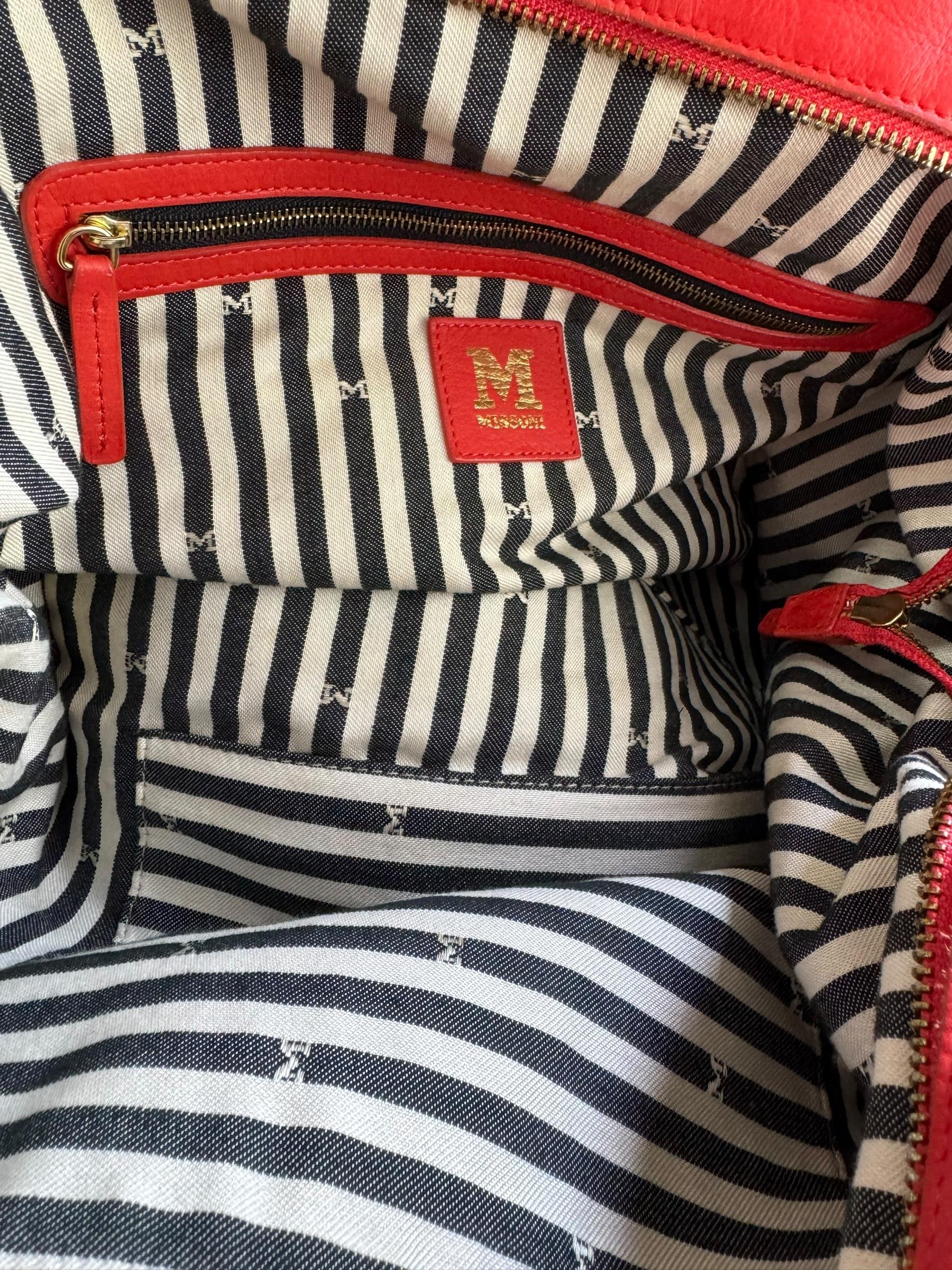 MISSONI PINK LEATHER TOTE BAG