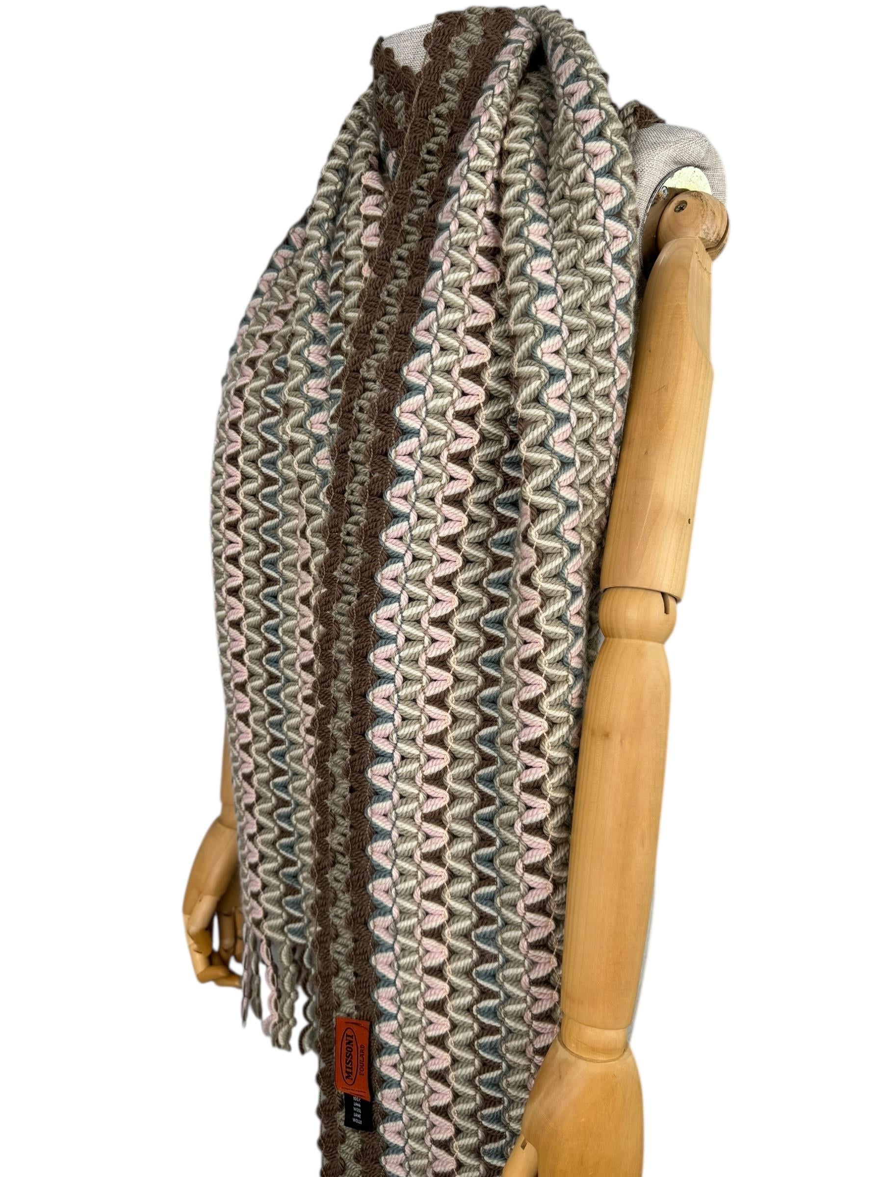 MISSONI WOOL MULTICOLOR SCARF
