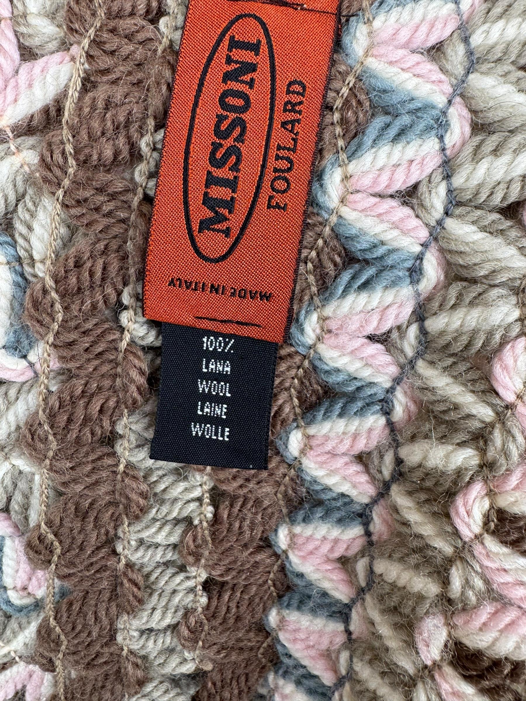 MISSONI WOOL MULTICOLOR SCARF