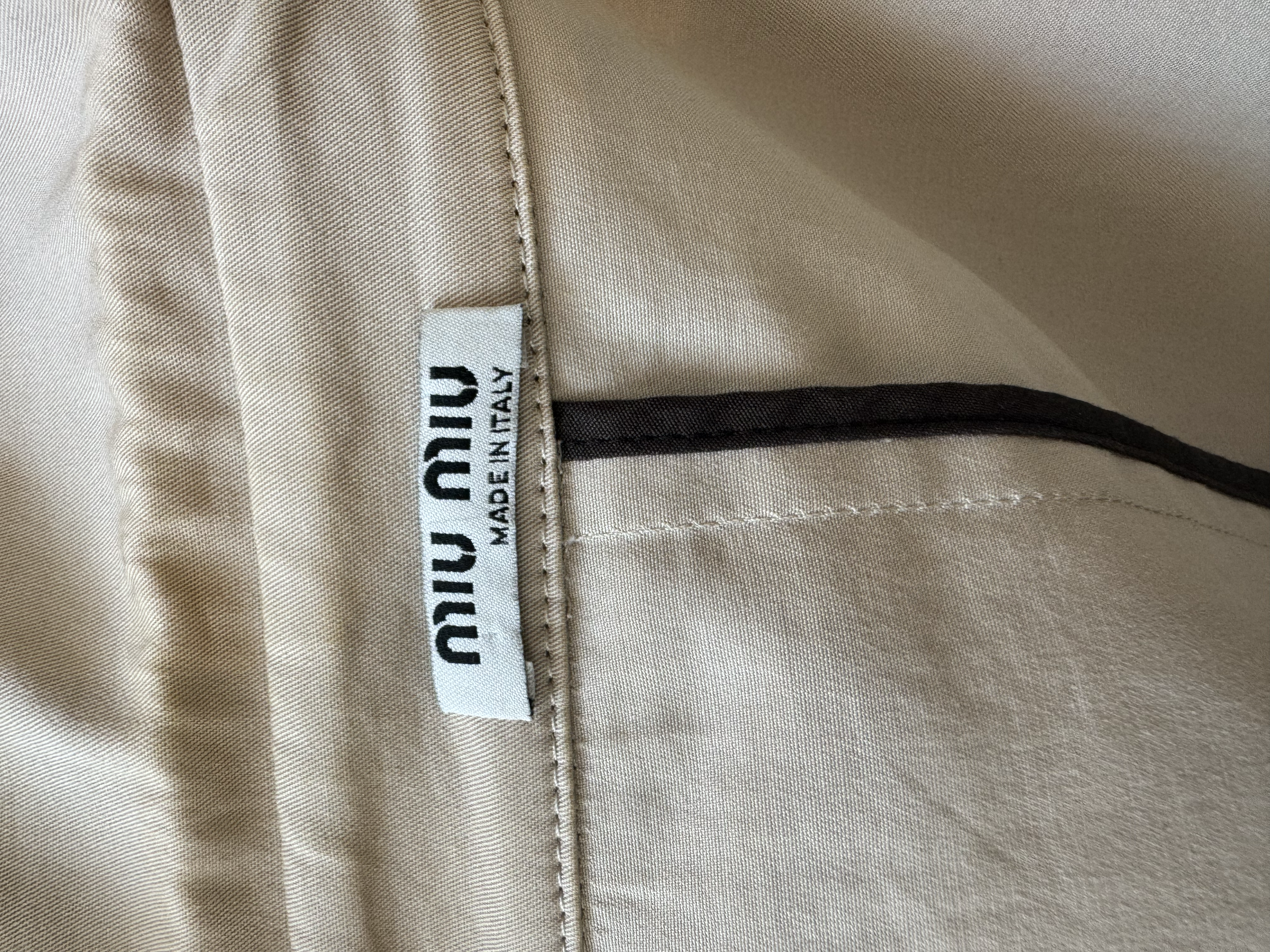 MIU MIU BEIGE TRENCH COAT