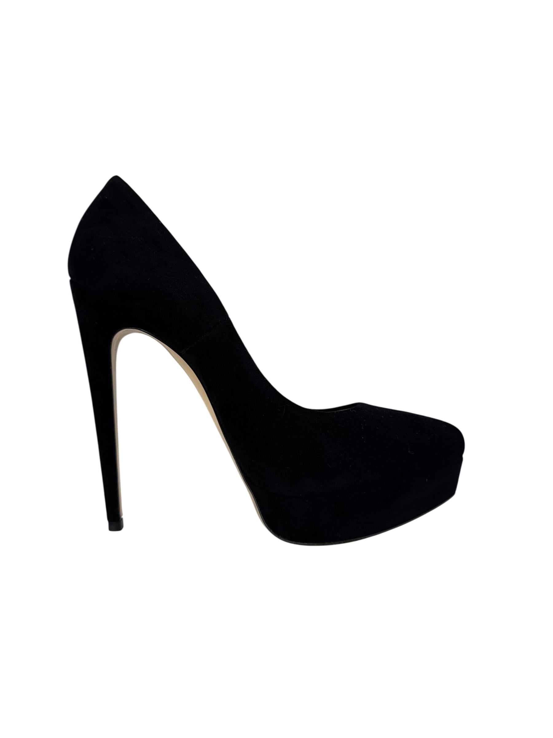 MIU MIU BLACK SUEDE HIGH HEELS