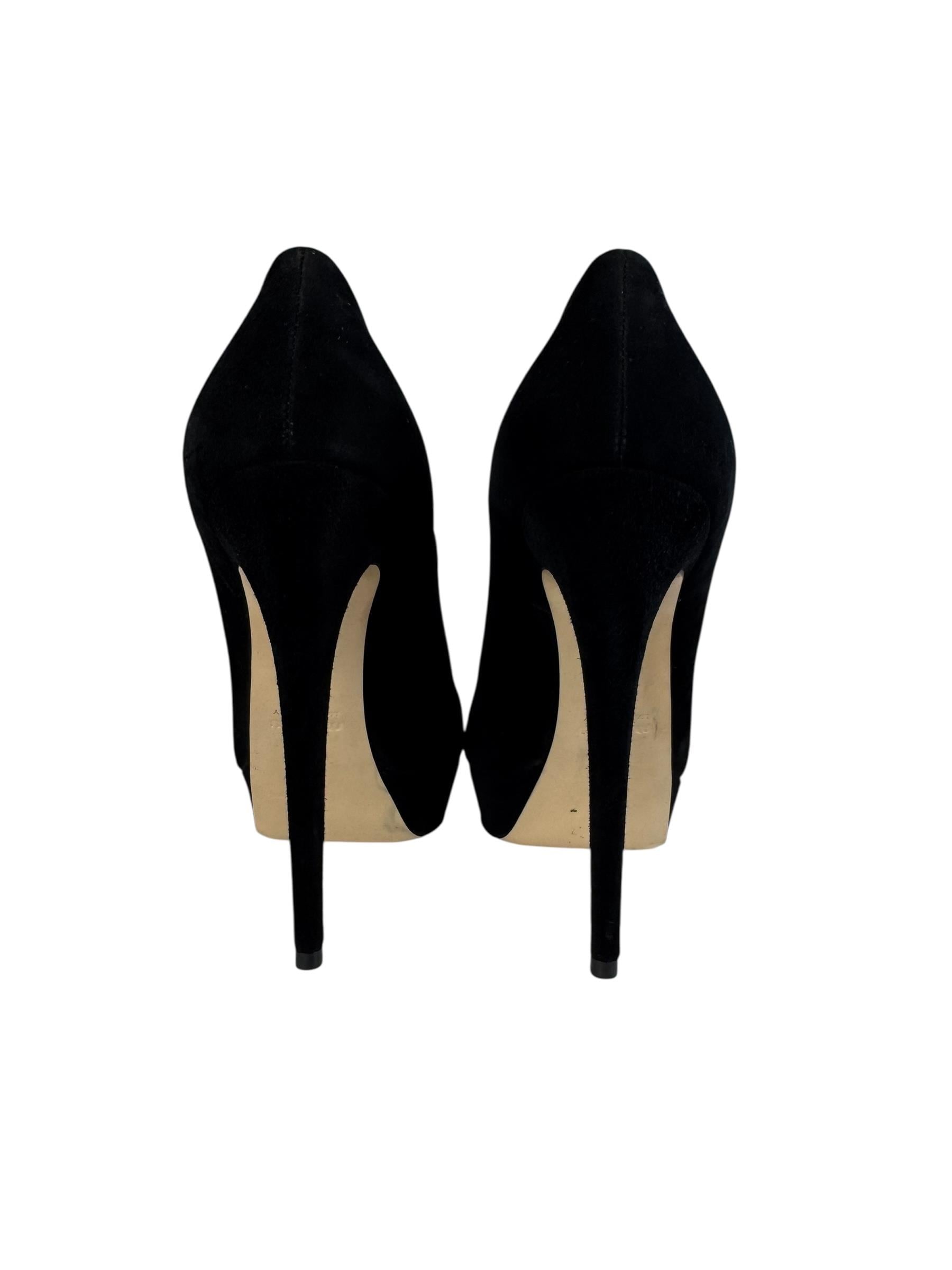 MIU MIU BLACK SUEDE HIGH HEELS