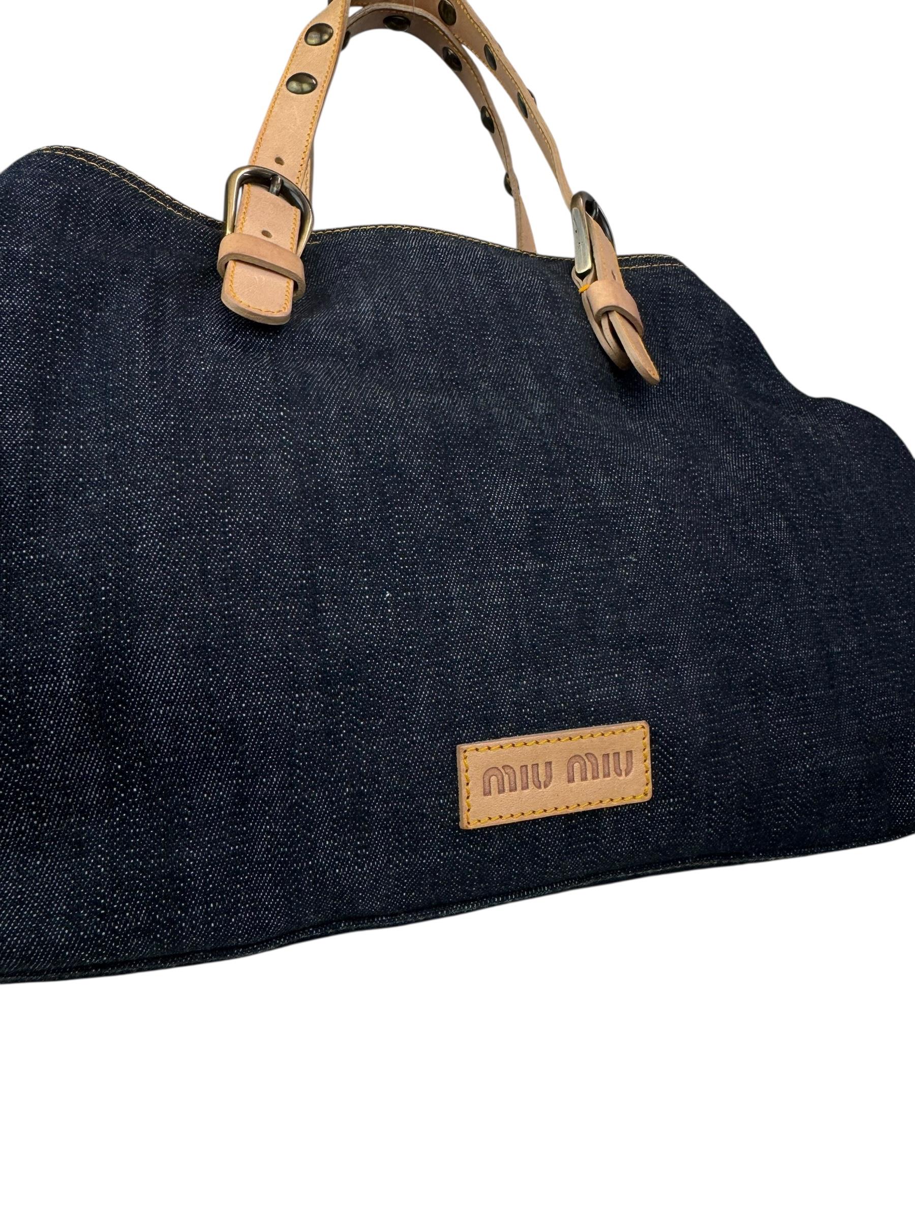 MIU MIU DENIM TOTE BAG