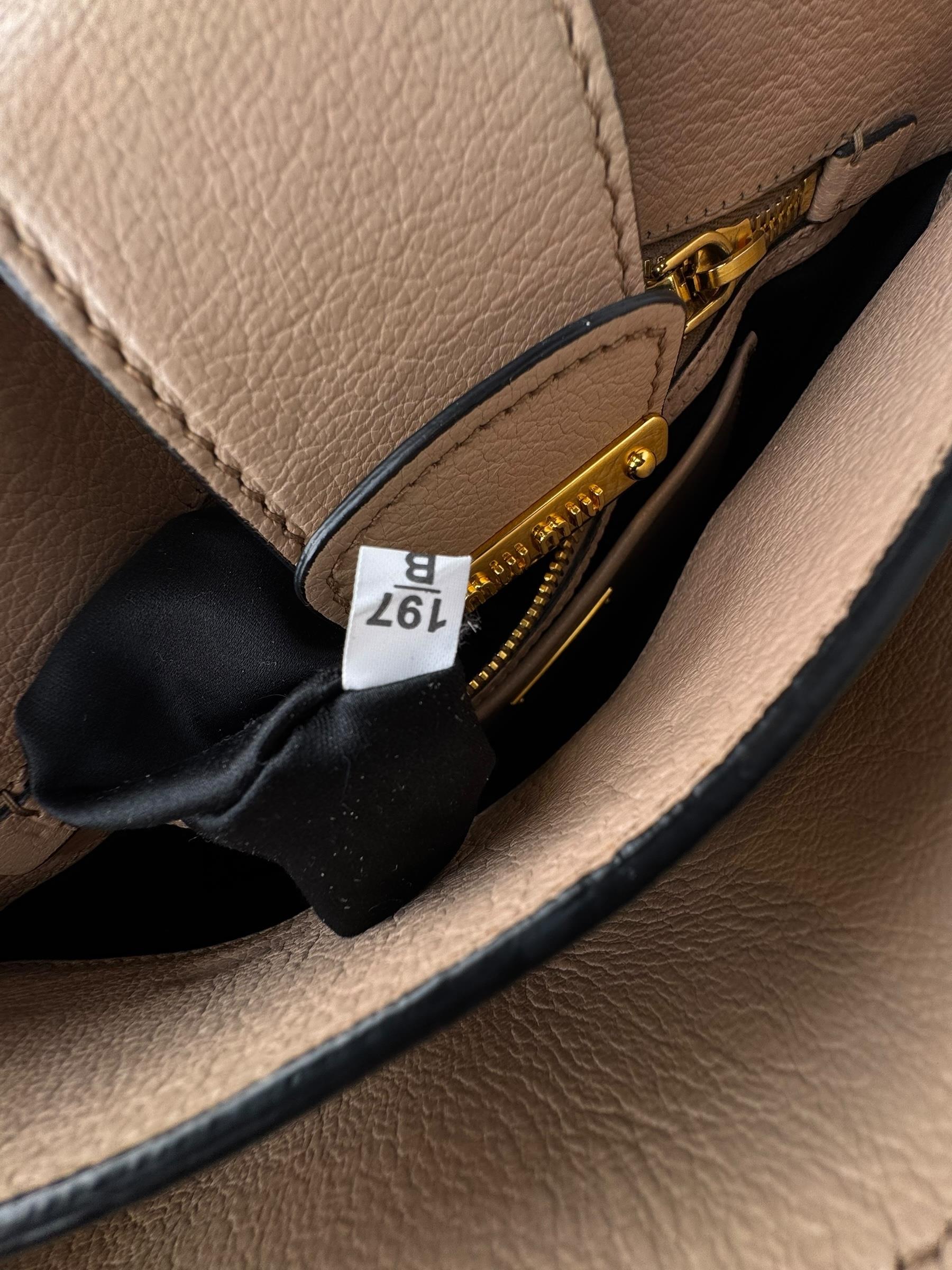 MIU MIU MADRAS PUSHLOCK TOTE BAG