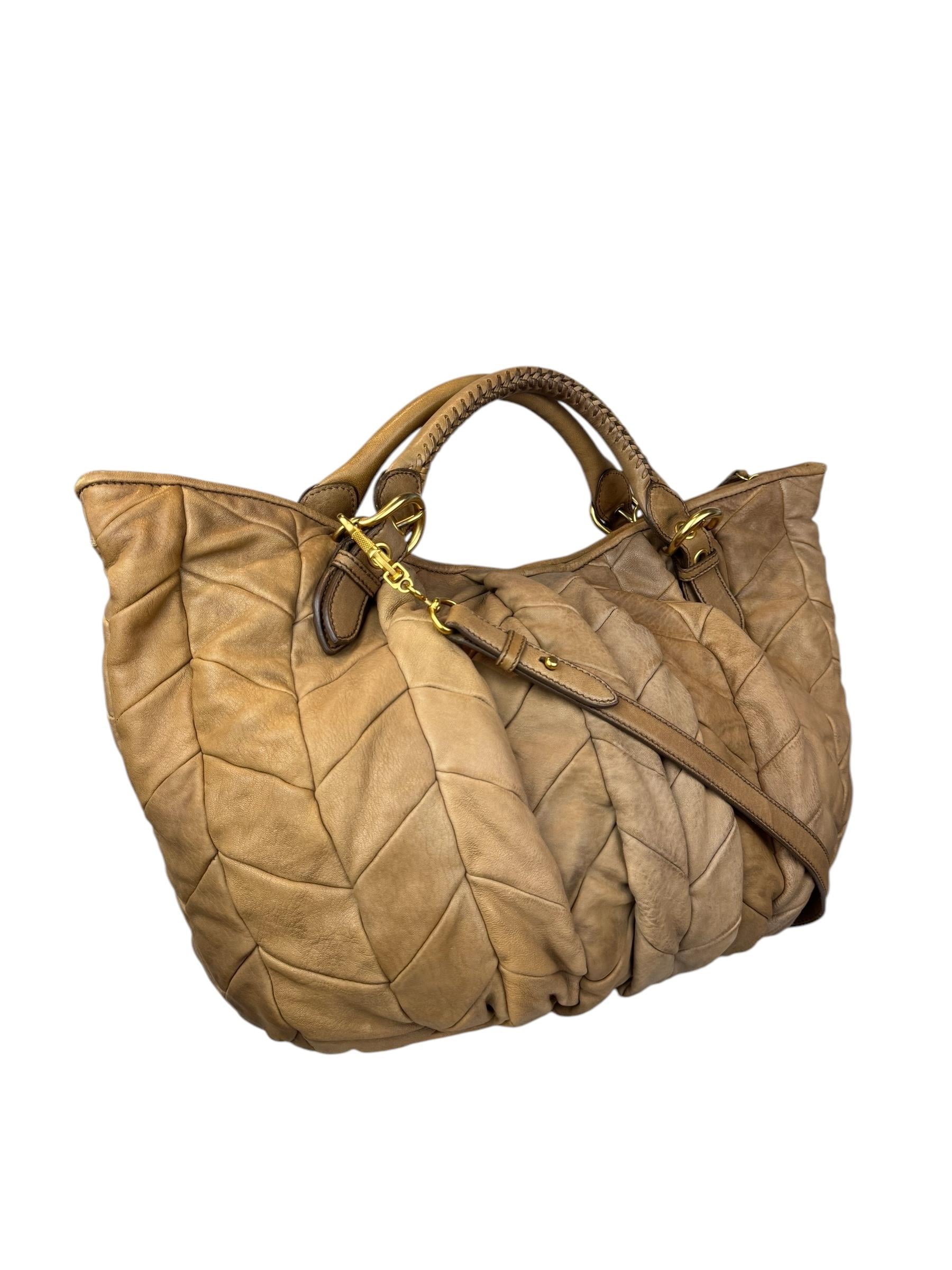 MIU MIU MATELASSE TOTE BAG