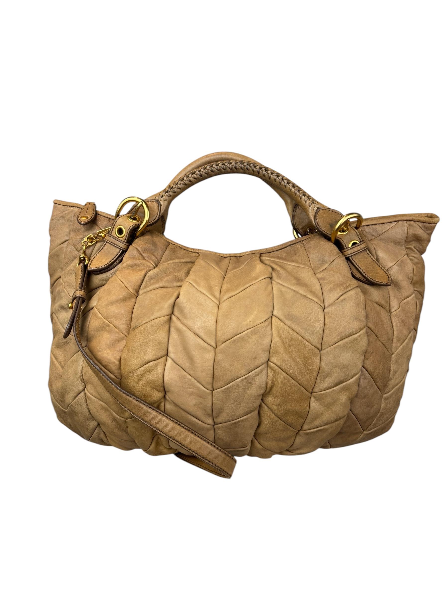 MIU MIU MATELASSE TOTE BAG