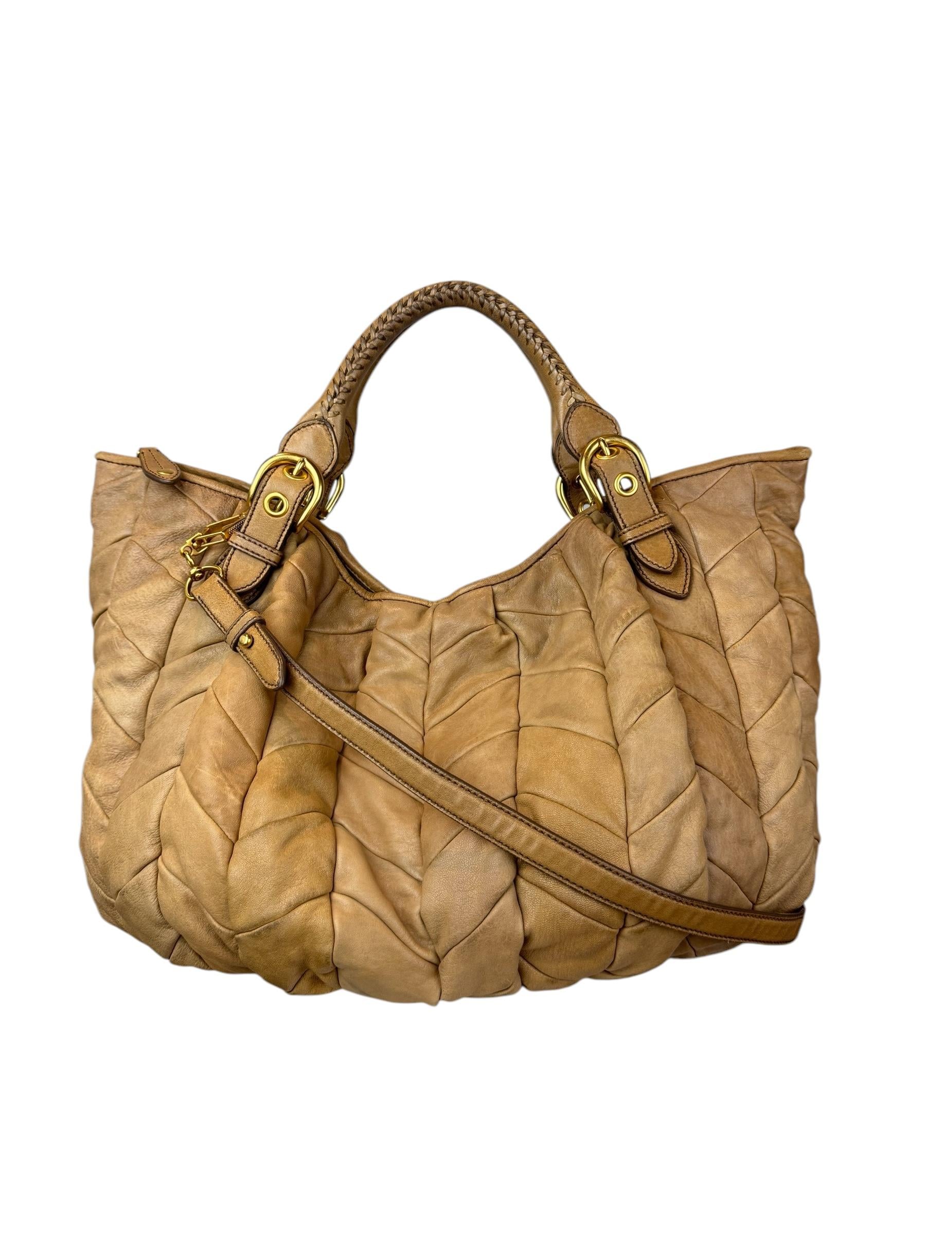 MIU MIU MATELASSE TOTE BAG