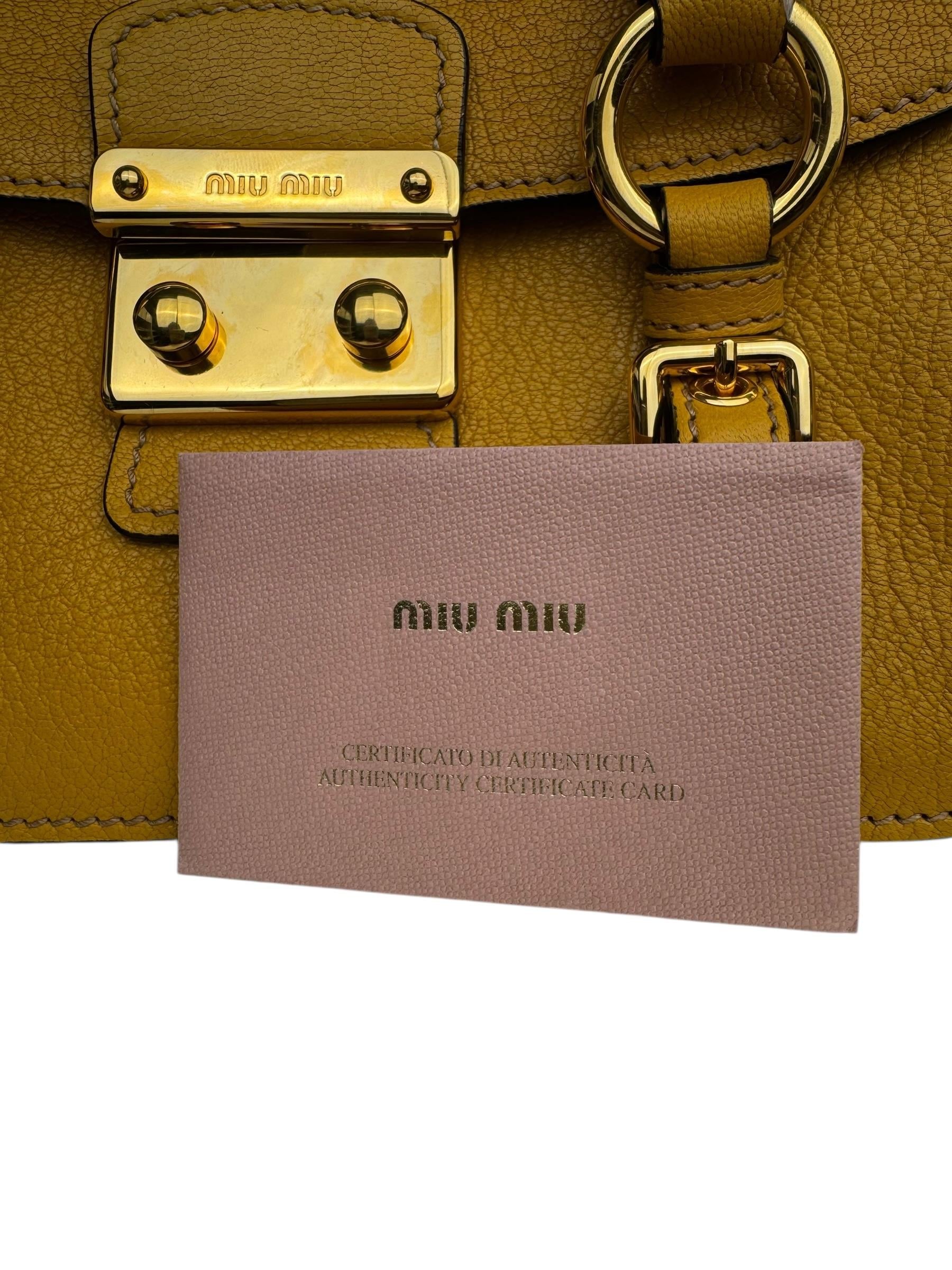 MIU MIU MINI MADRAS BAG