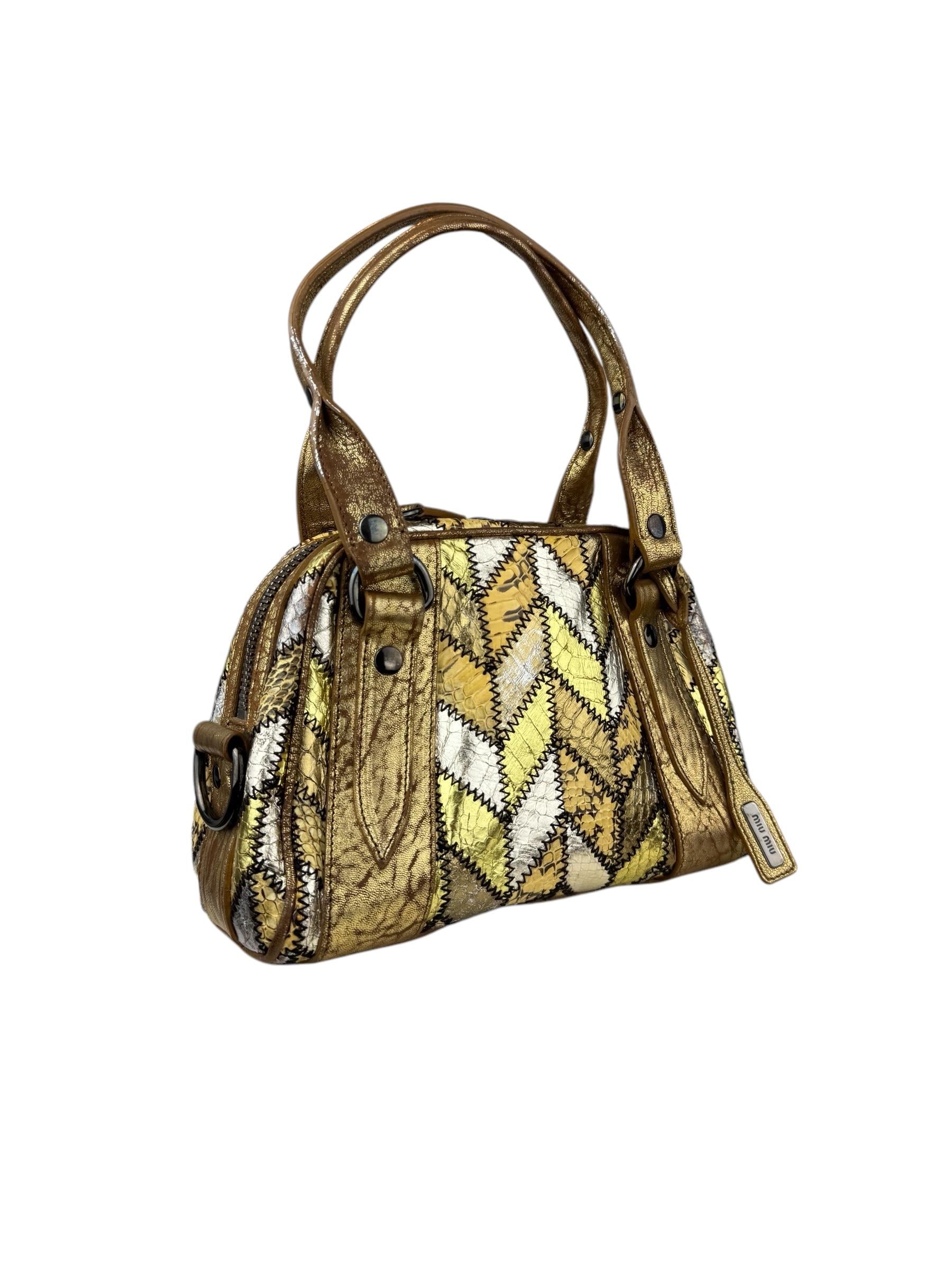 MIU MIU PATCH HOLLY HANDBAG