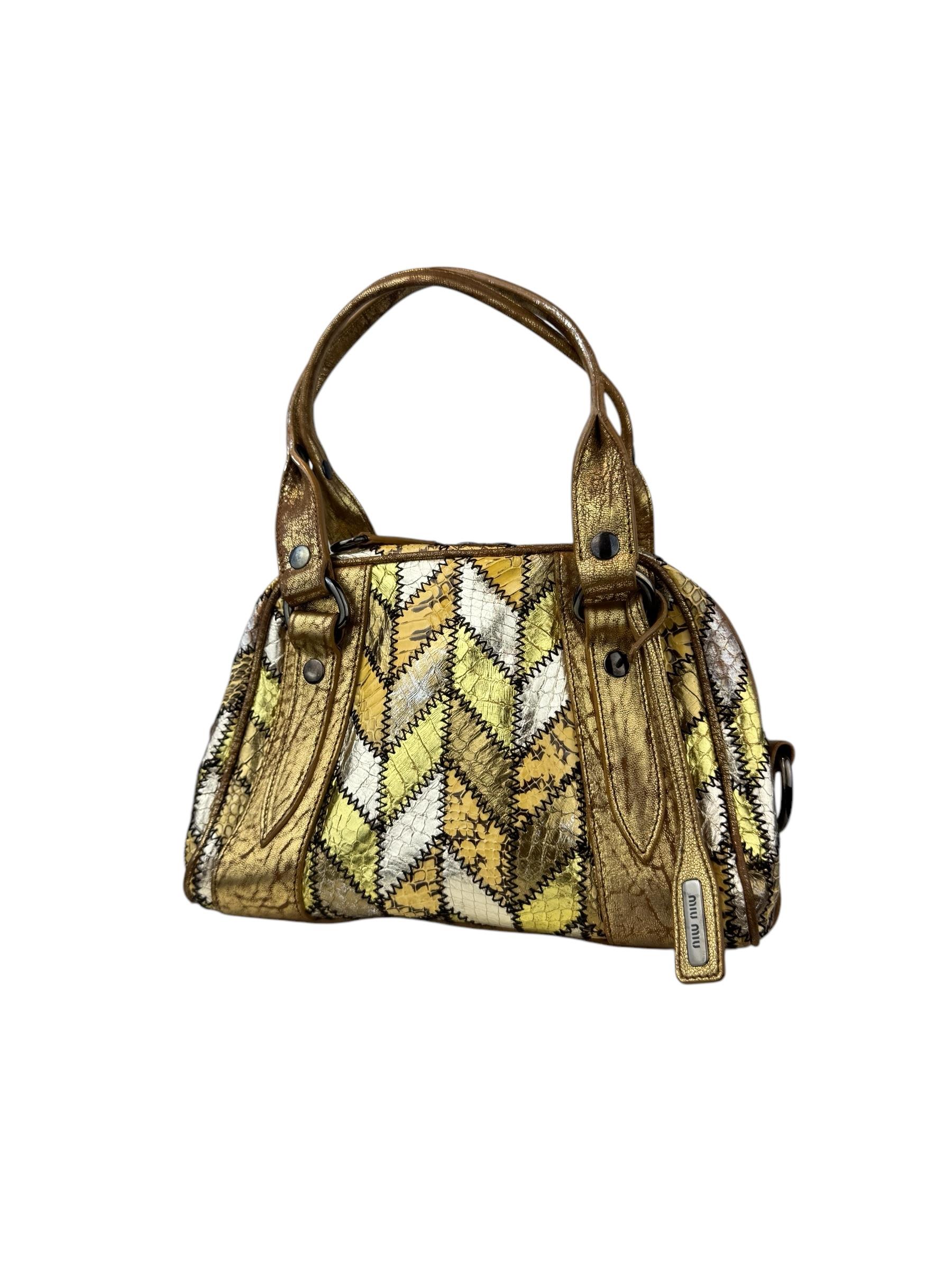 MIU MIU PATCH HOLLY HANDBAG