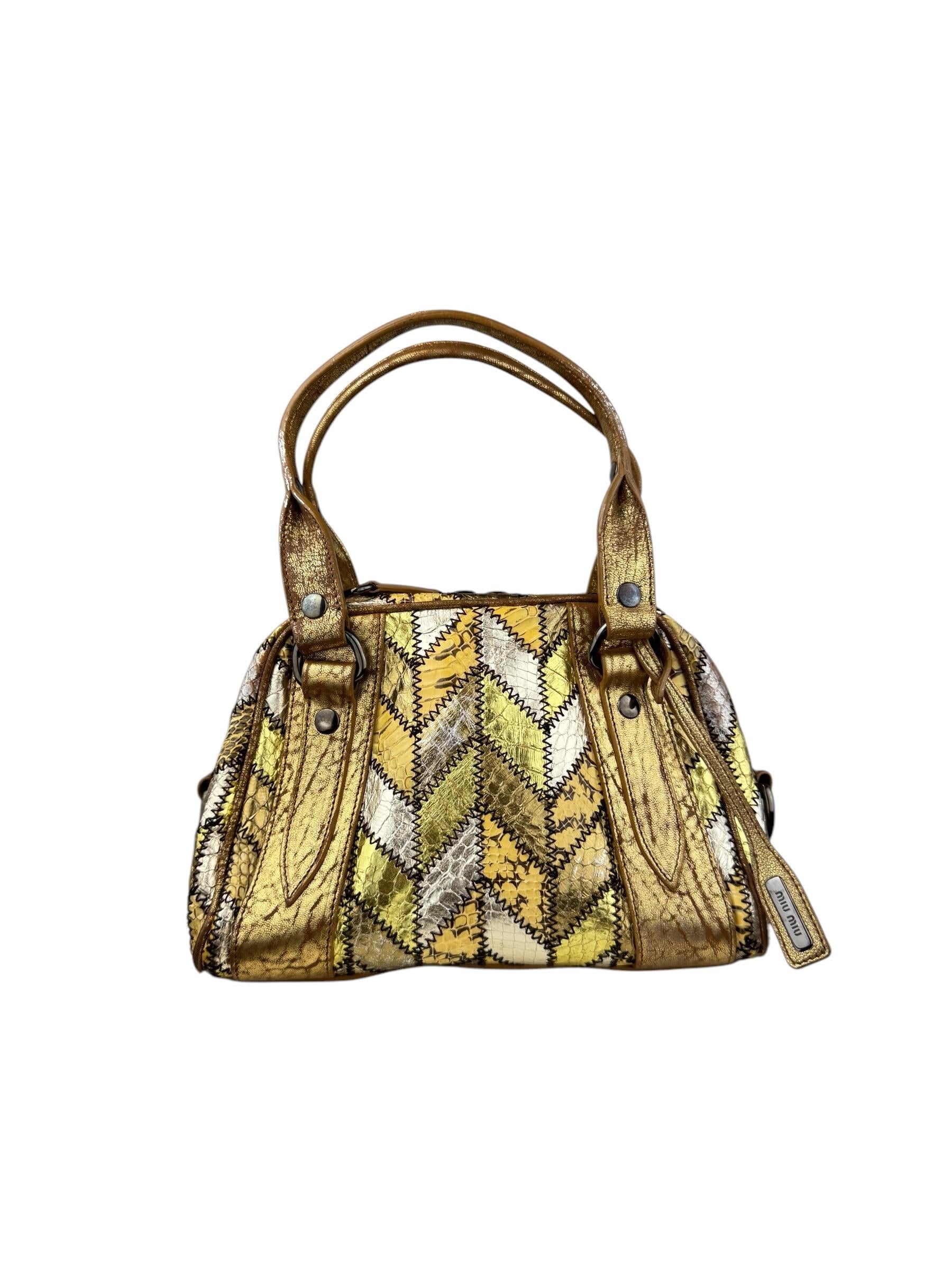 MIU MIU PATCH HOLLY HANDBAG