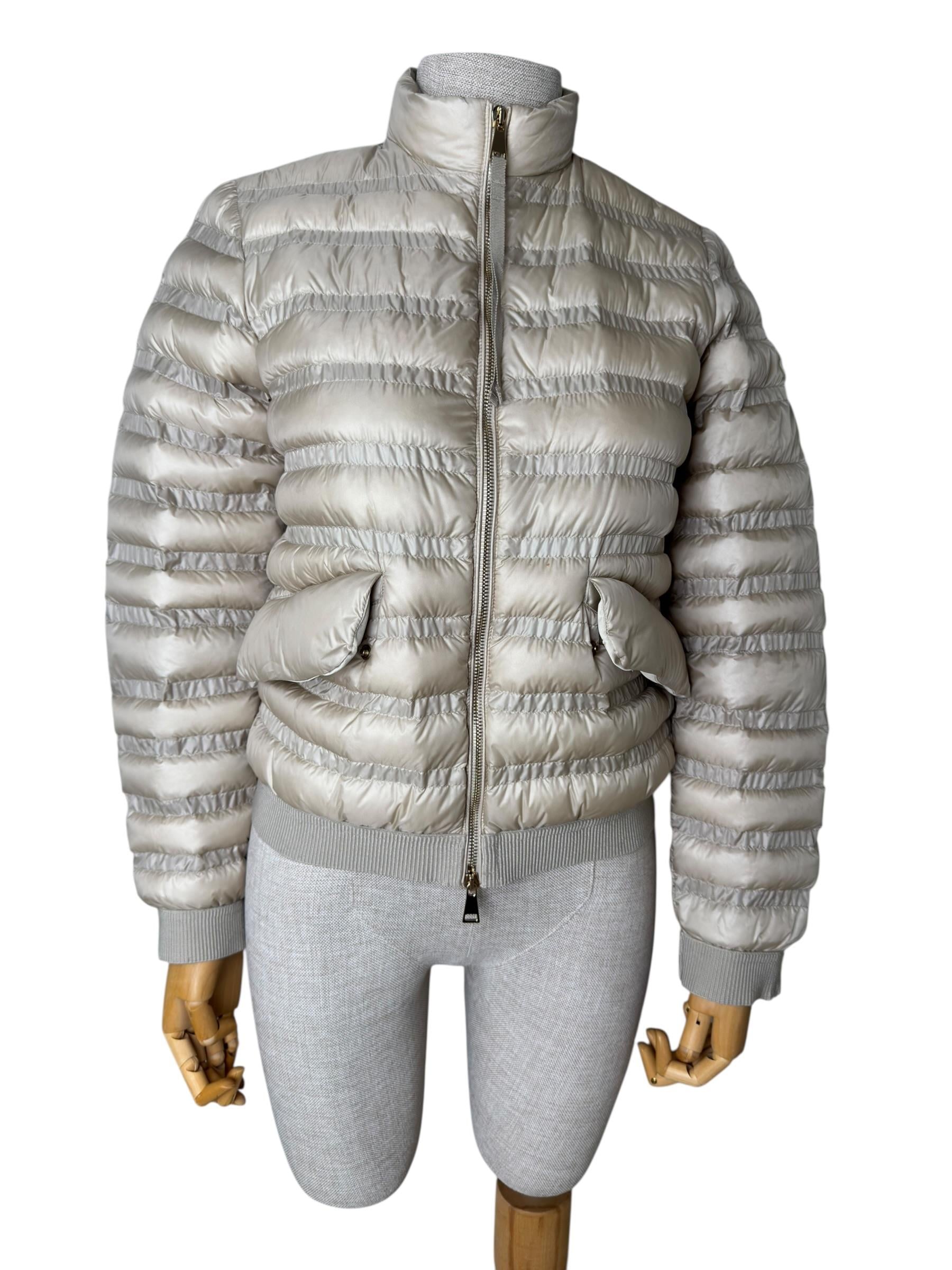 MONCLER BEIGE VIOLETTE GIUBBOTTO PUFFER