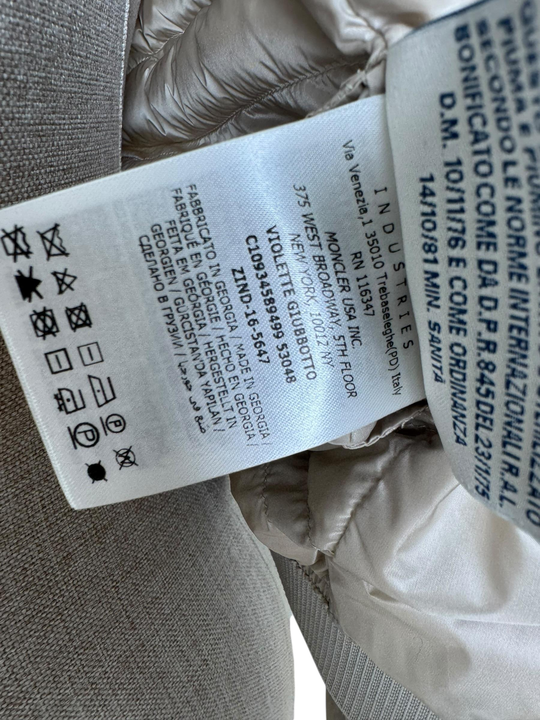 MONCLER BEIGE VIOLETTE GIUBBOTTO PUFFER