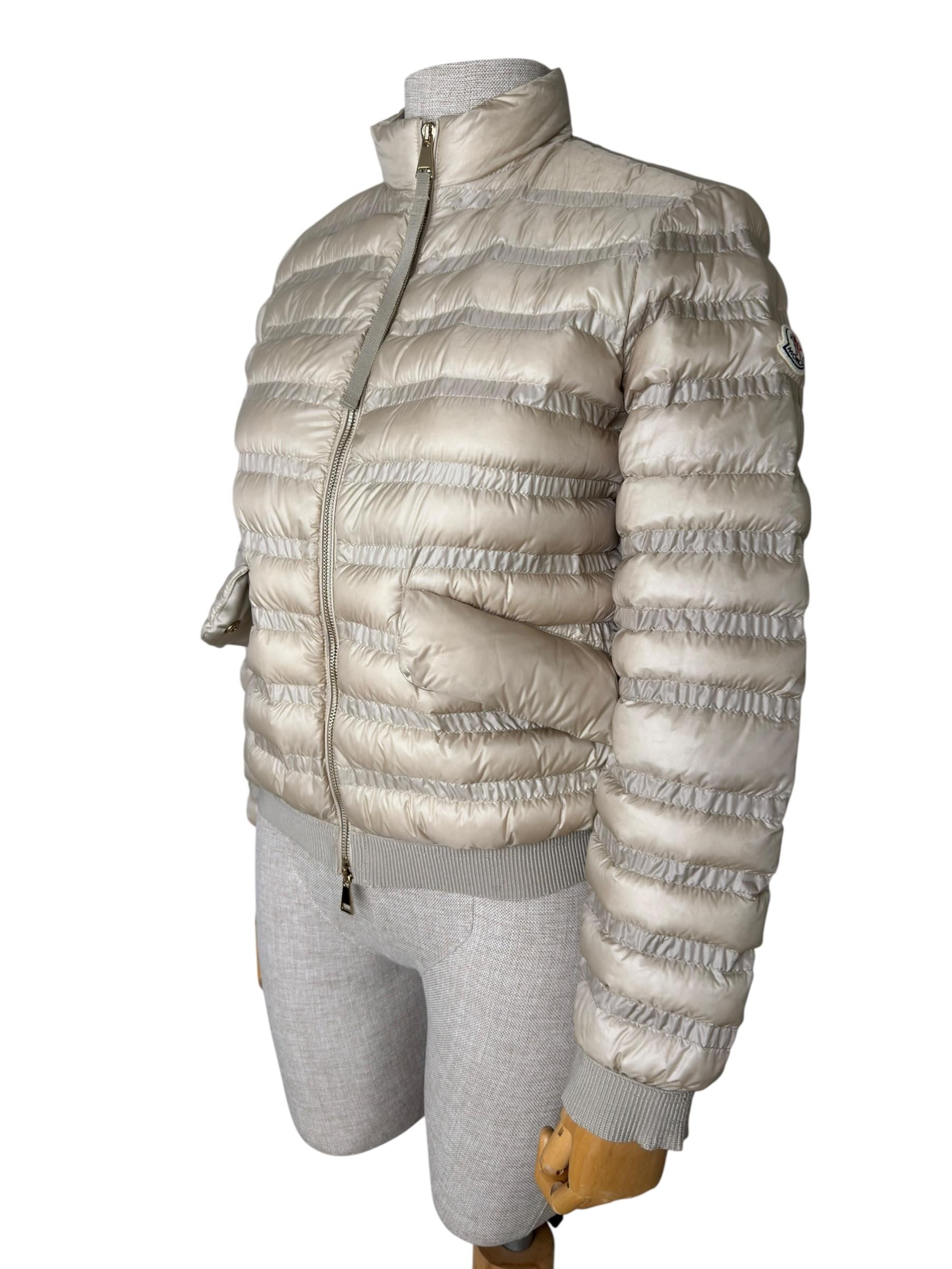 MONCLER BEIGE VIOLETTE GIUBBOTTO PUFFER