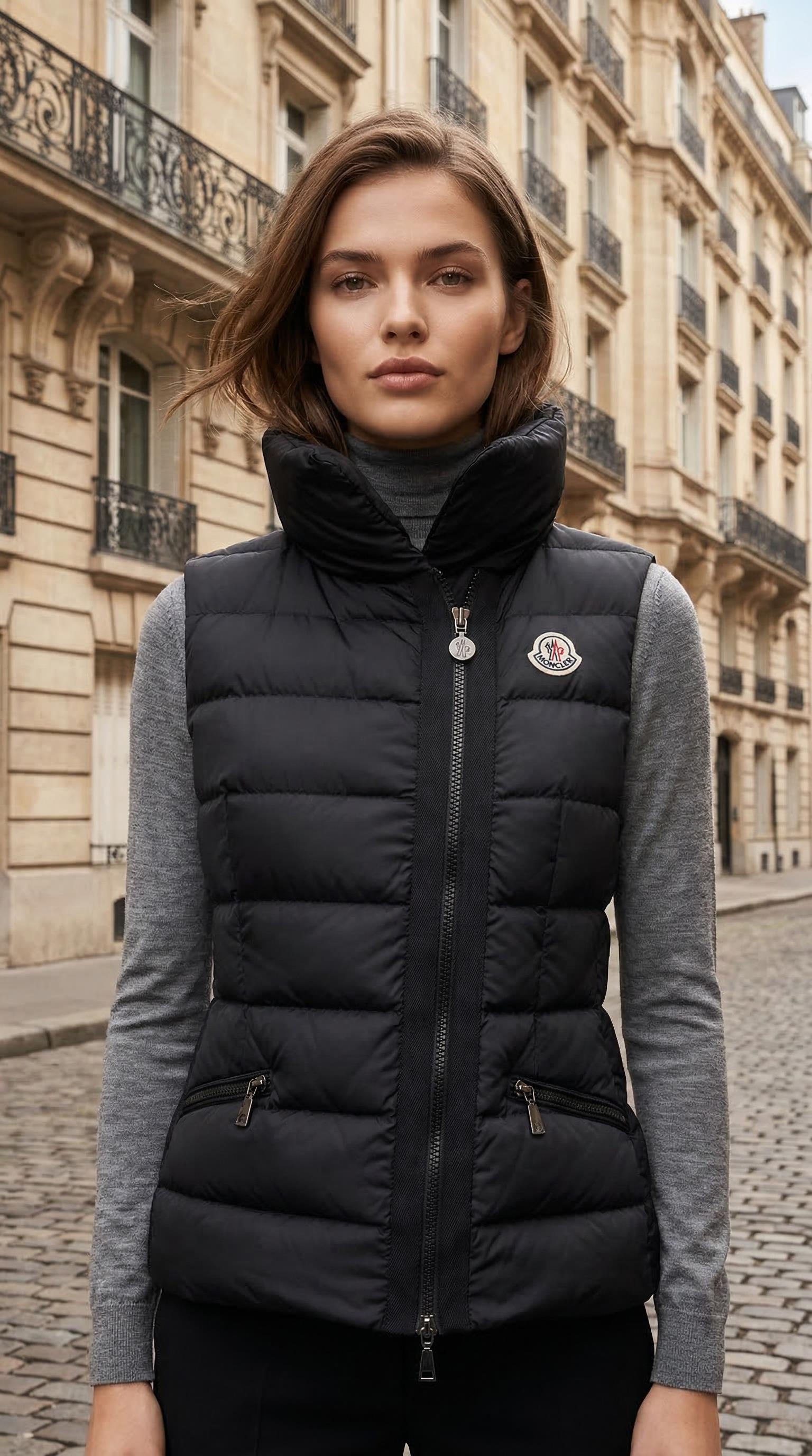 MONCLER BLACK LABAS  PUFFER GILET 