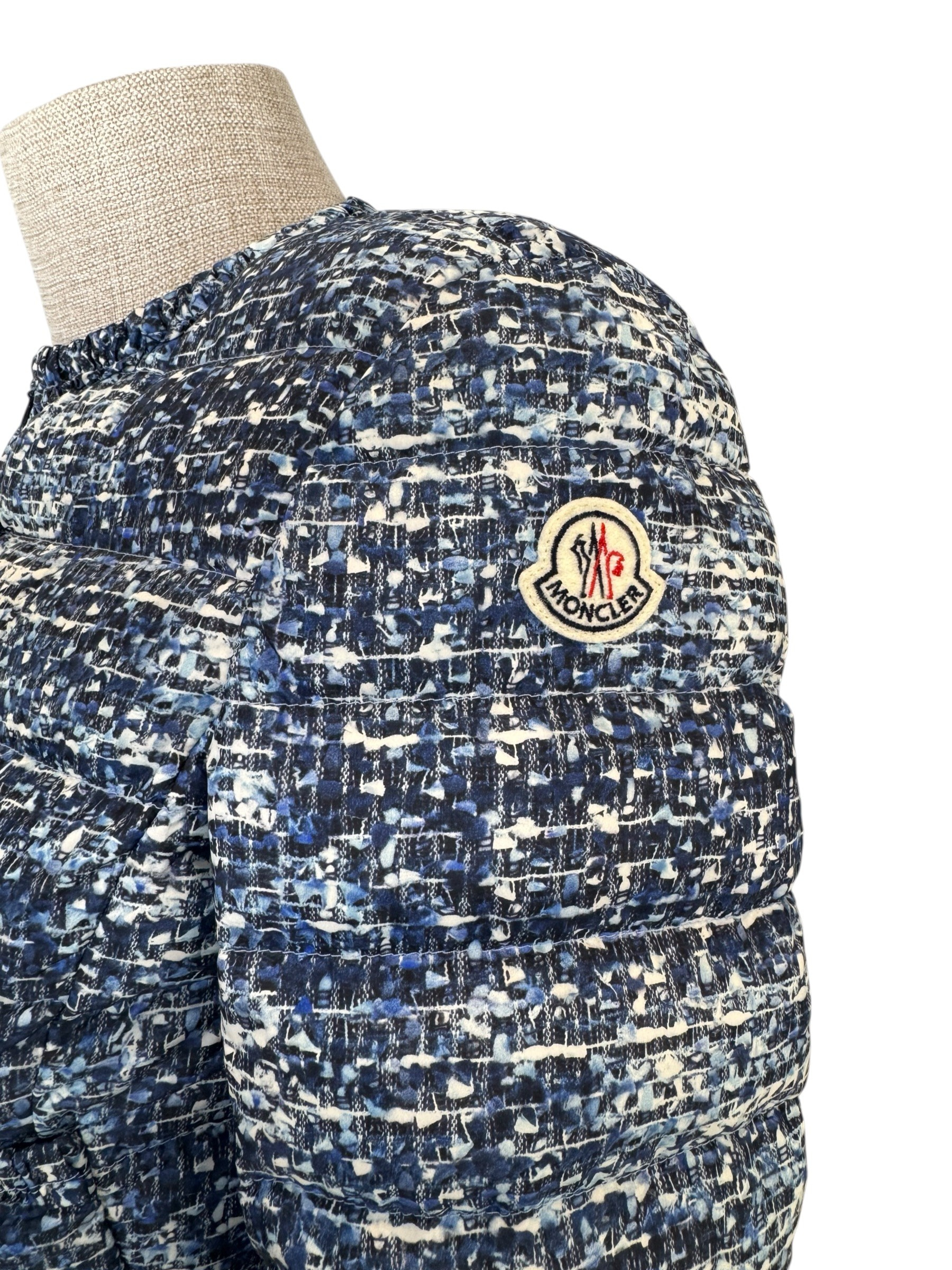 MONCLER BLUE MELIE GIUBBOTTO PUFFER JACKET